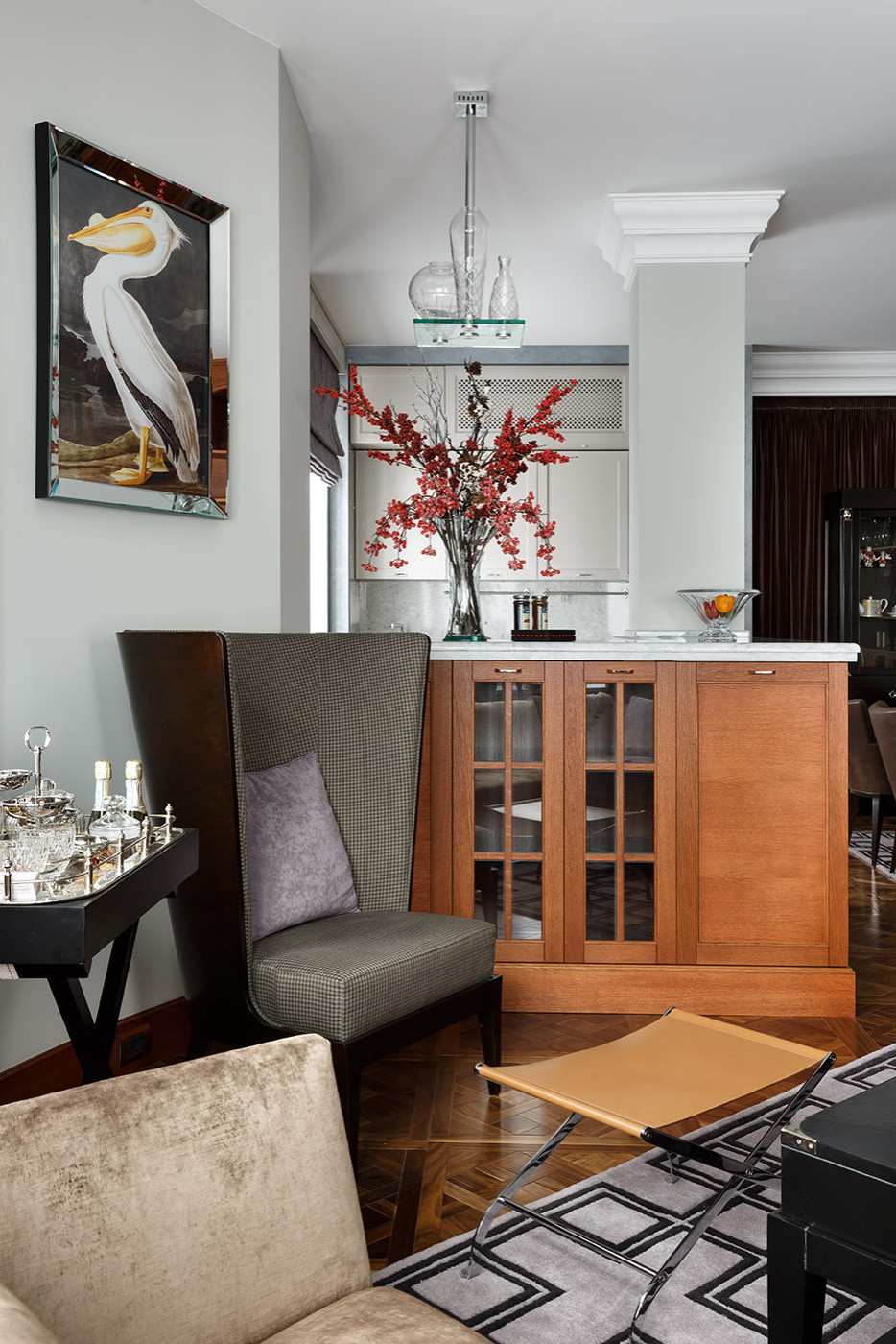 Проект квартиры площадью 134 кв. м. (Сергей Клочков) - Интерьер гостиной