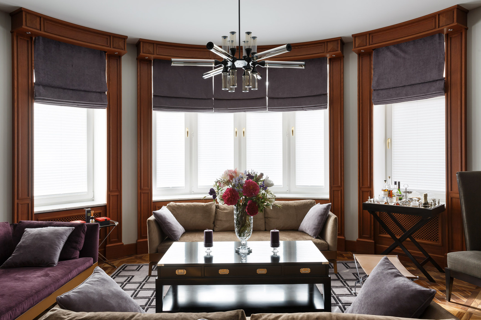 Проект квартиры площадью 134 кв. м. (Сергей Клочков) - Гостиная