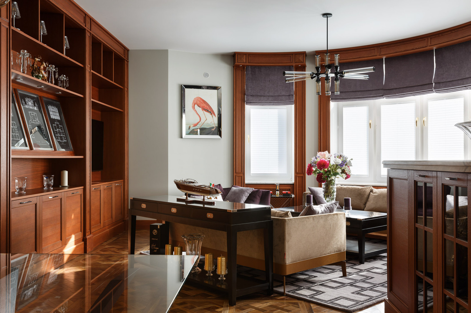 Проект квартиры площадью 134 кв. м. (Сергей Клочков) - Гостиная