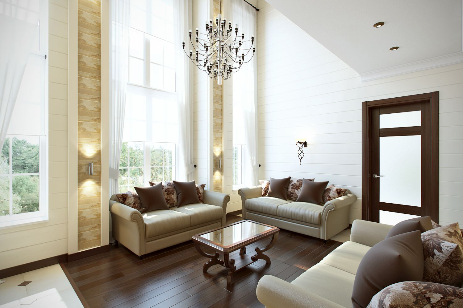 Дизайн интерьера загородного дома г. Москва ЖК Заповедный парк