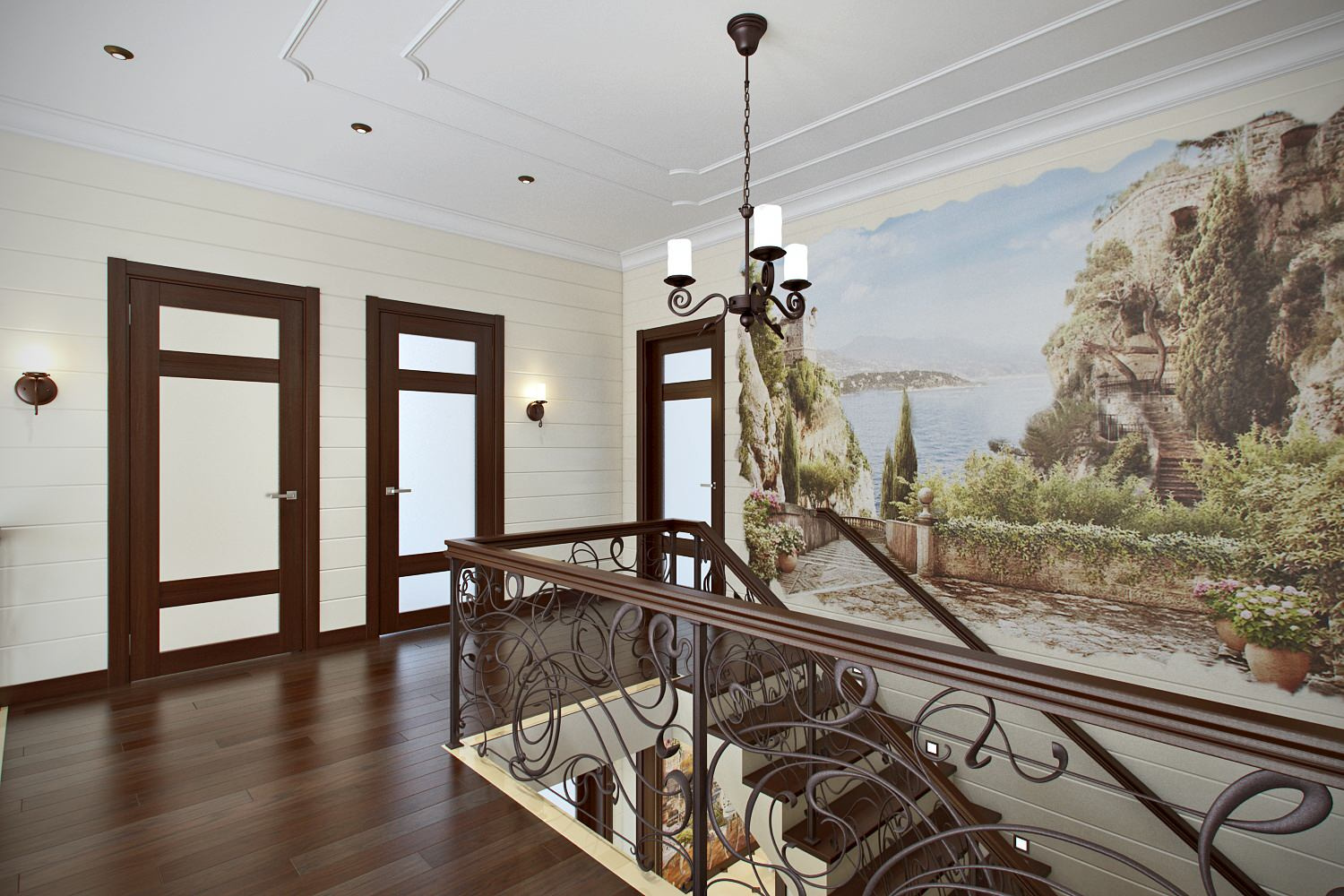 Дизайн интерьера загородного дома г. Москва ЖК Заповедный парк