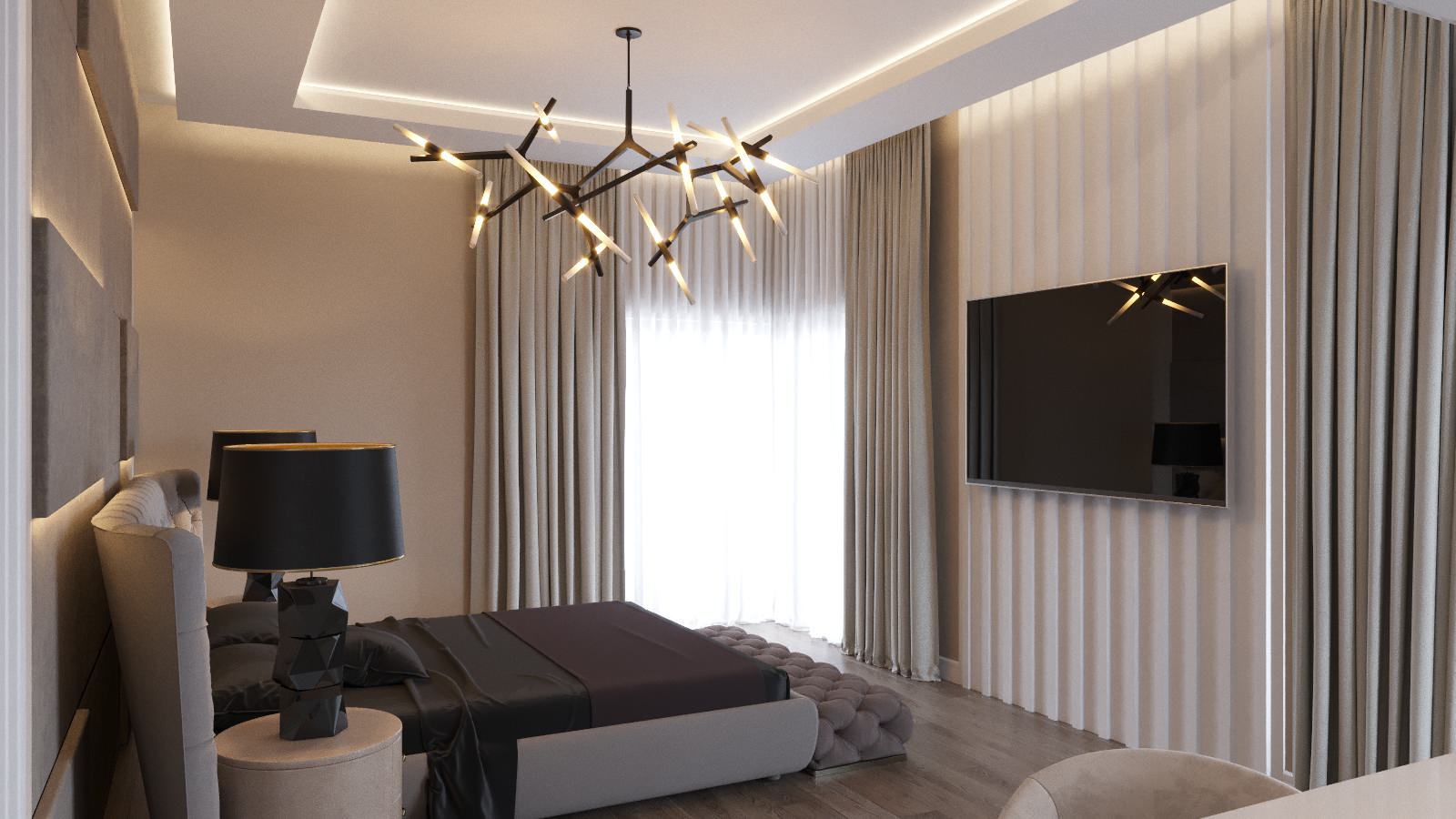 Современная спальня