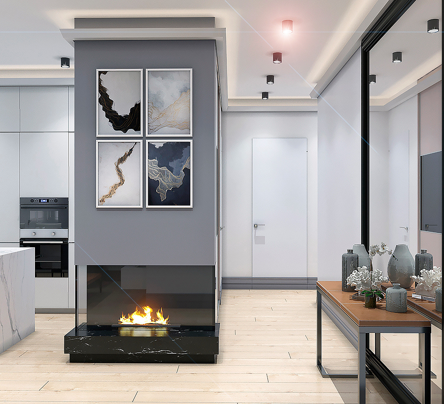 Трехкомнатная квартира ЖК "Гранд Фамилия" (Two-bedroom apartment)