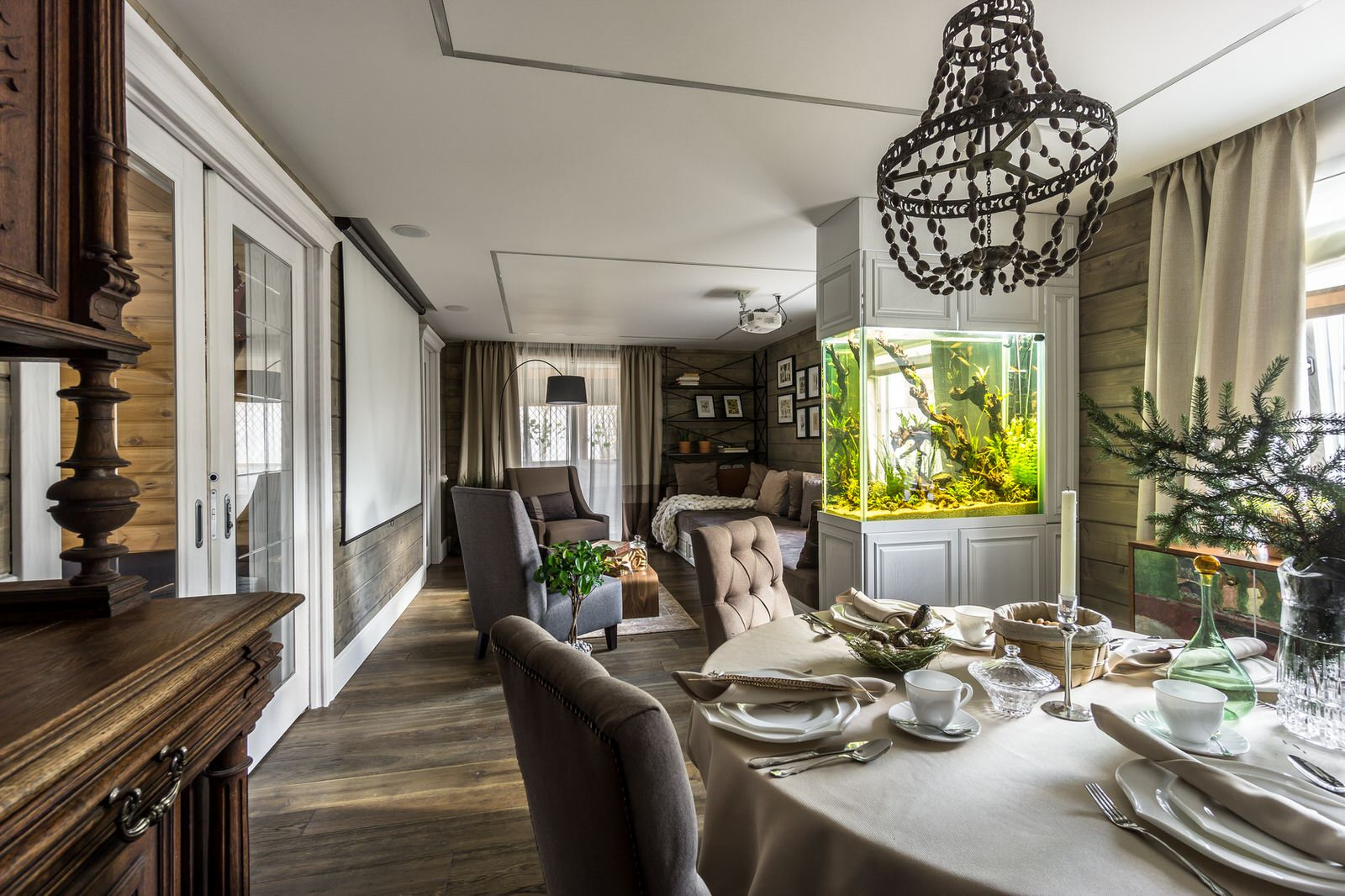 Дачная гостиная с лежанкой