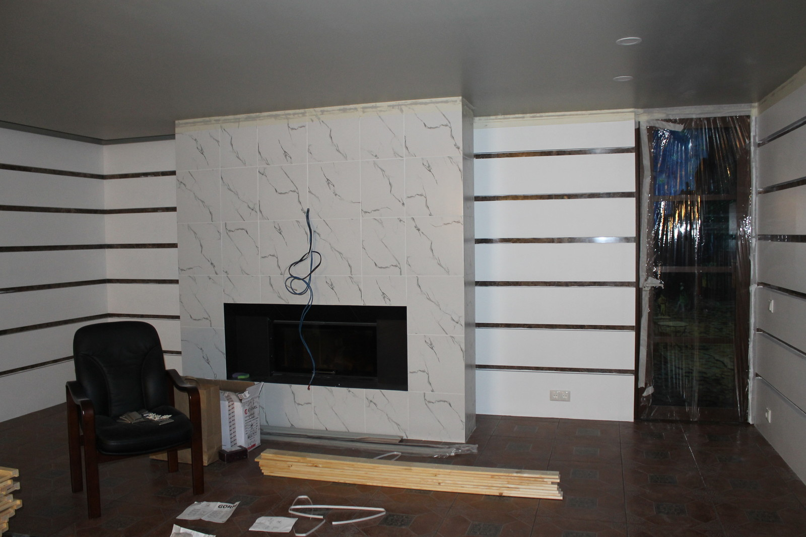 Кухня-столовая. Заородный дом.