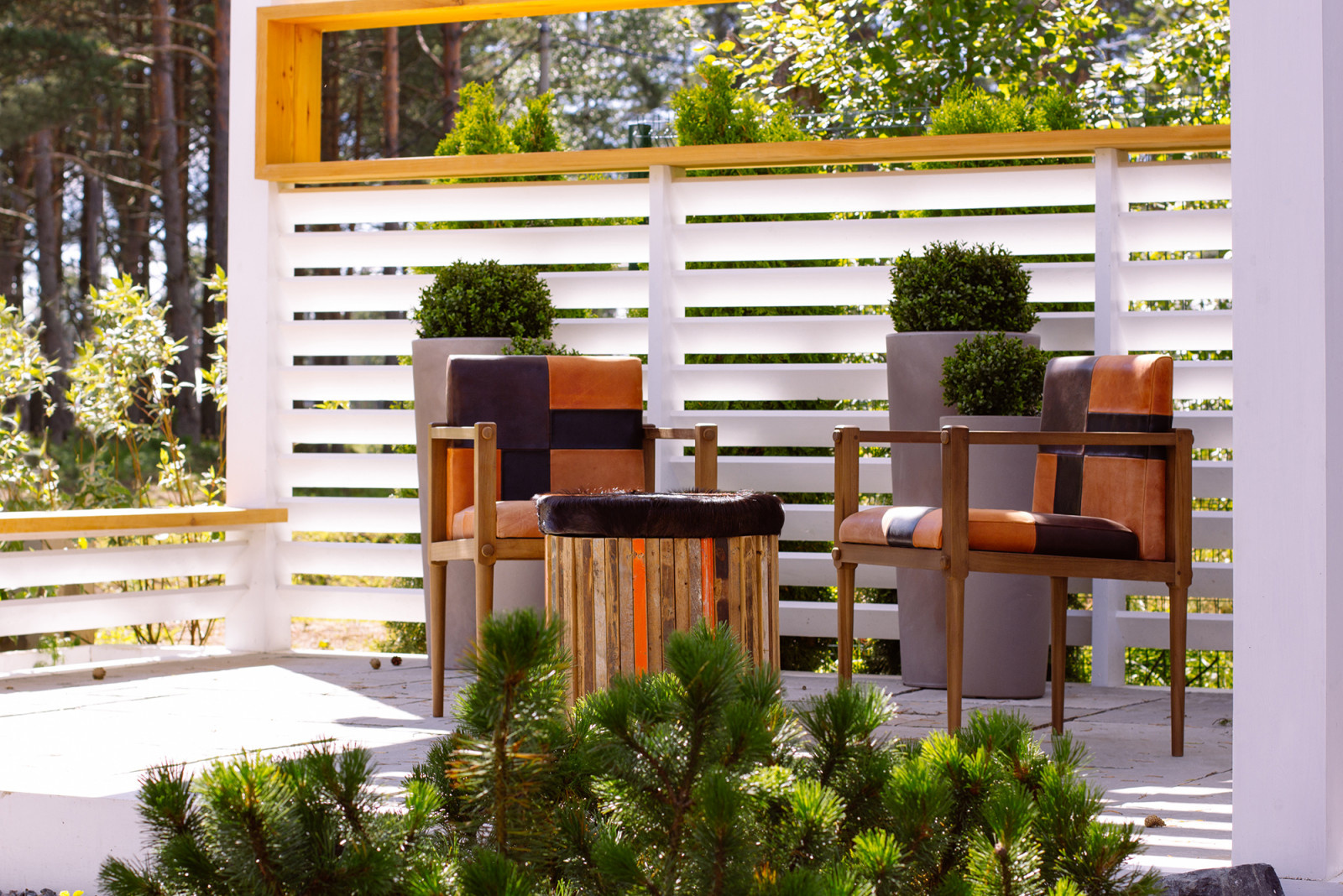 Сад в ''Охтинском парке''.