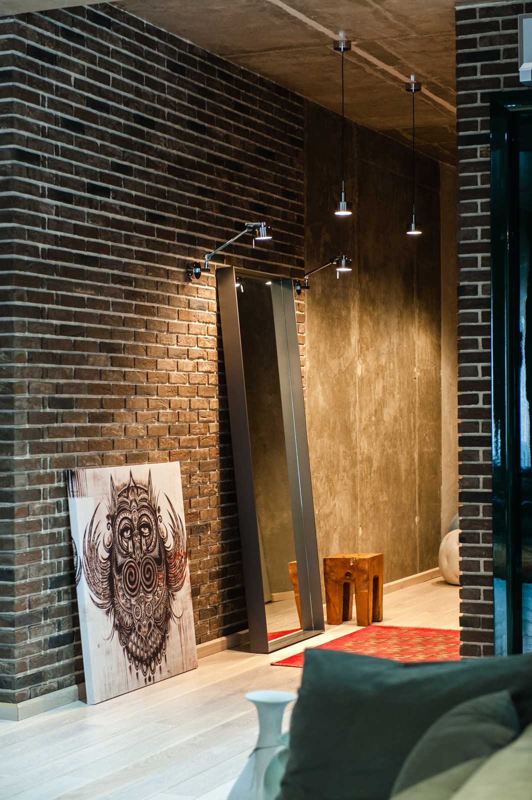 Стихия бетона. Интерьер квартиры в стиле LOFT.