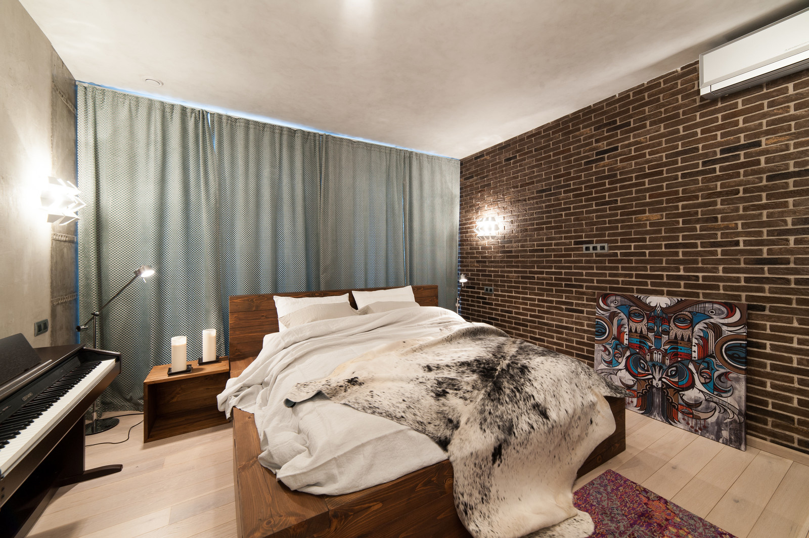 Стихия бетона. Интерьер квартиры в стиле LOFT.