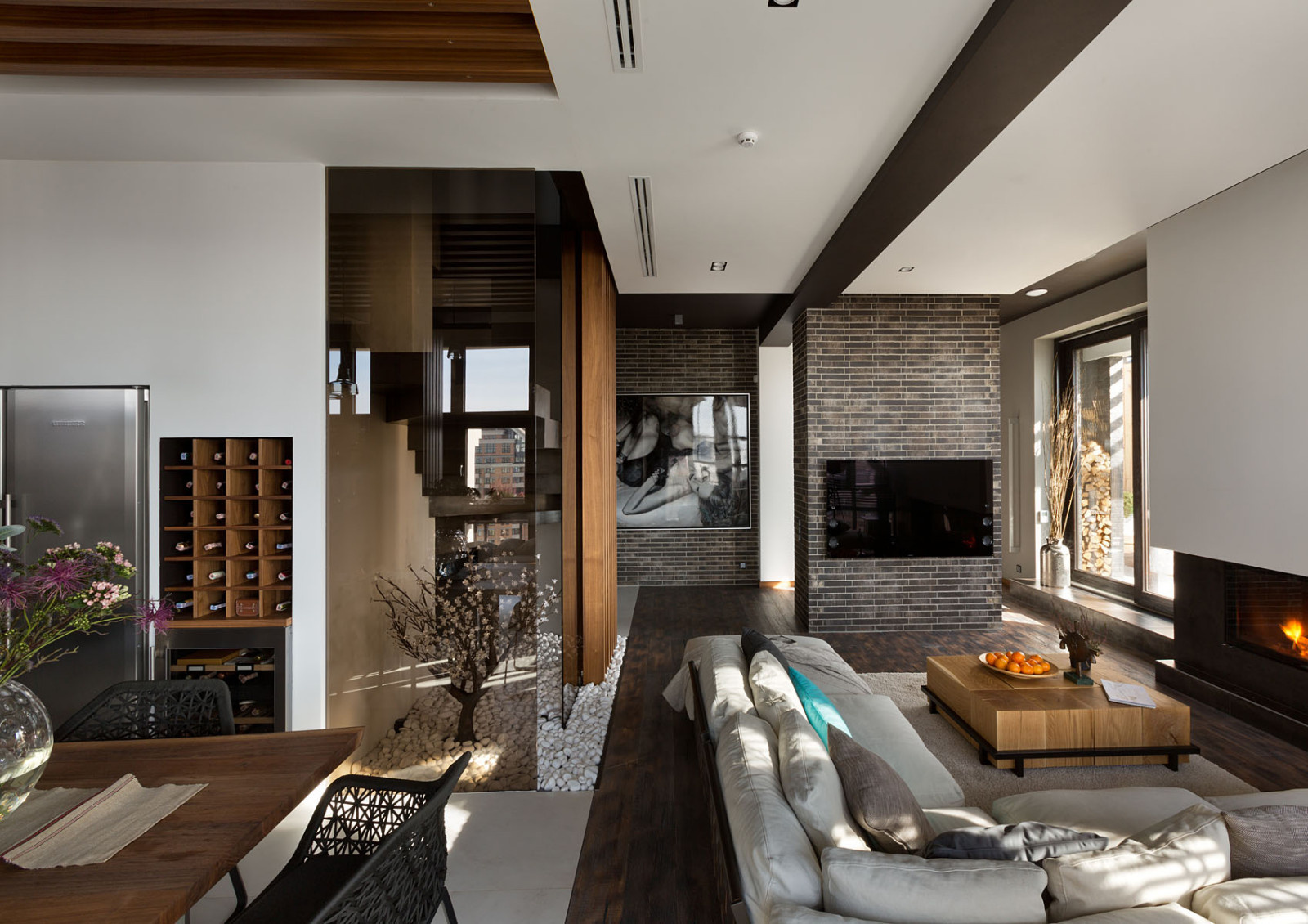 Houzz Украина: Апартаменты на трех уровнях для большой семьи