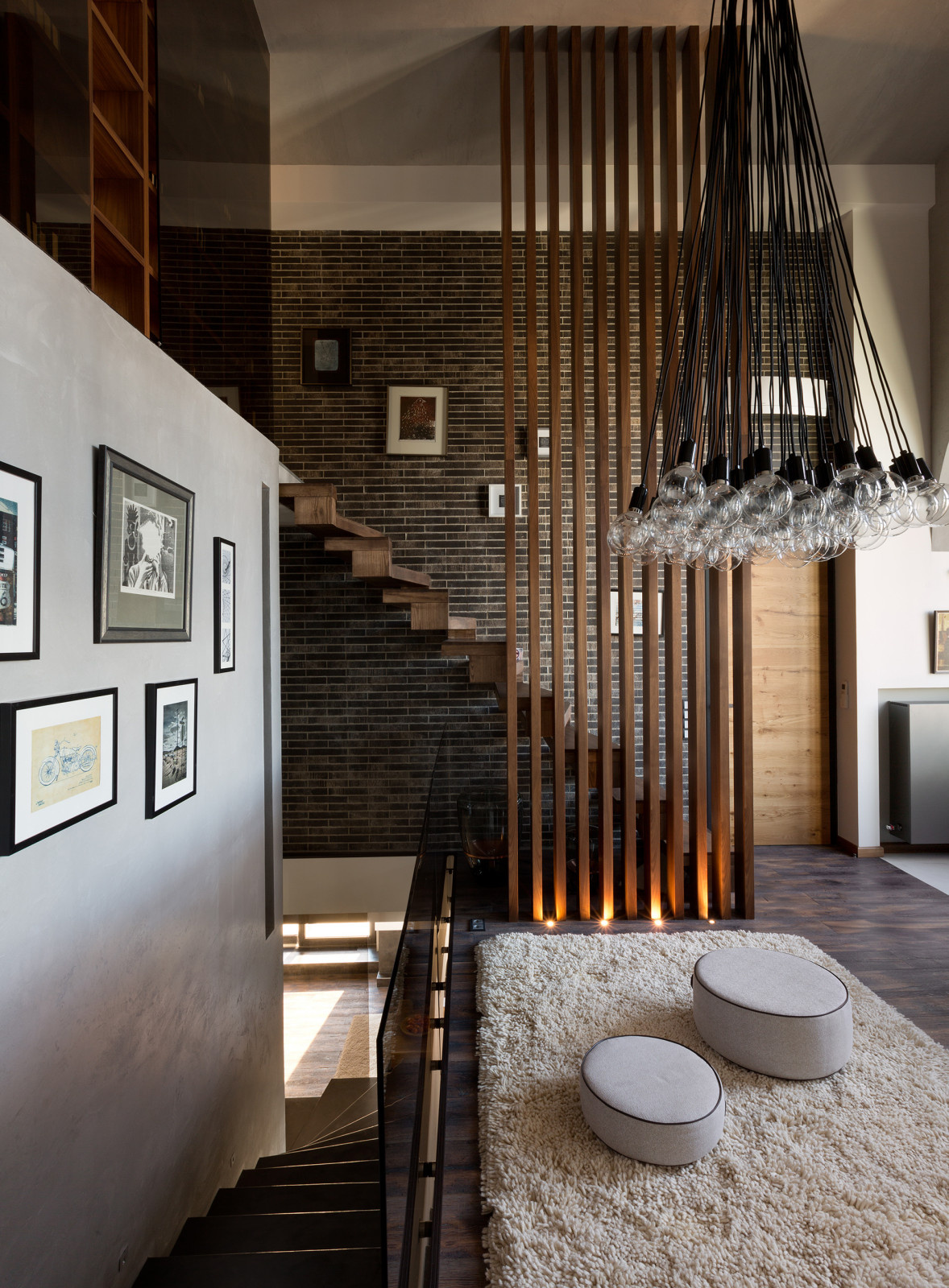 Houzz Украина: Апартаменты на трех уровнях для большой семьи