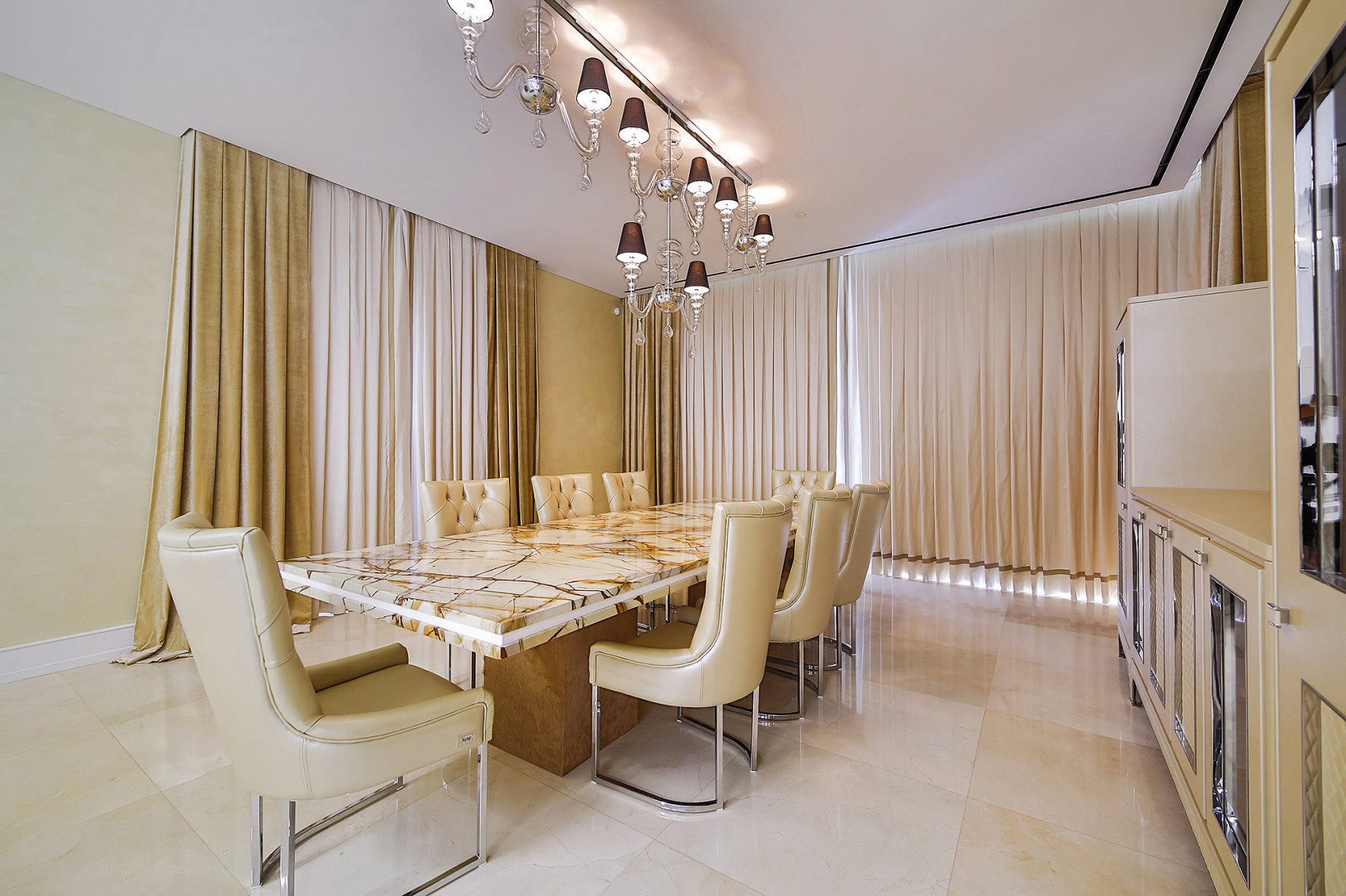 The interior of the Olympic Plaza. Cyprus.Limassol.