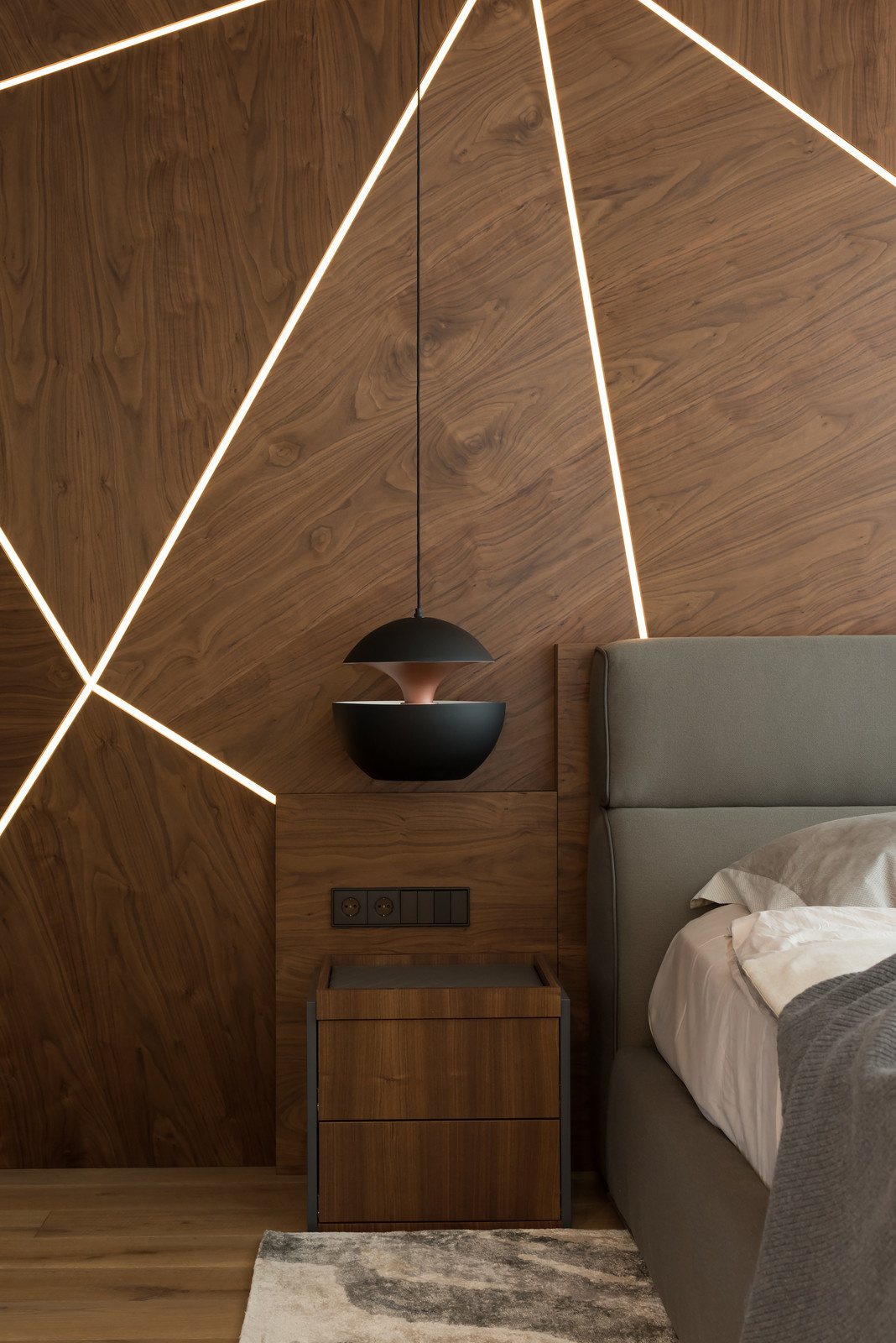 Текстиль в Апартаменты для прогрессивной семейной пары