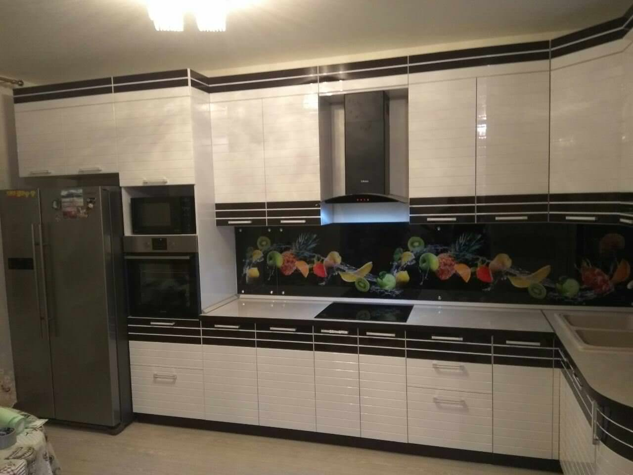Кухня Эмаль с шпоном.