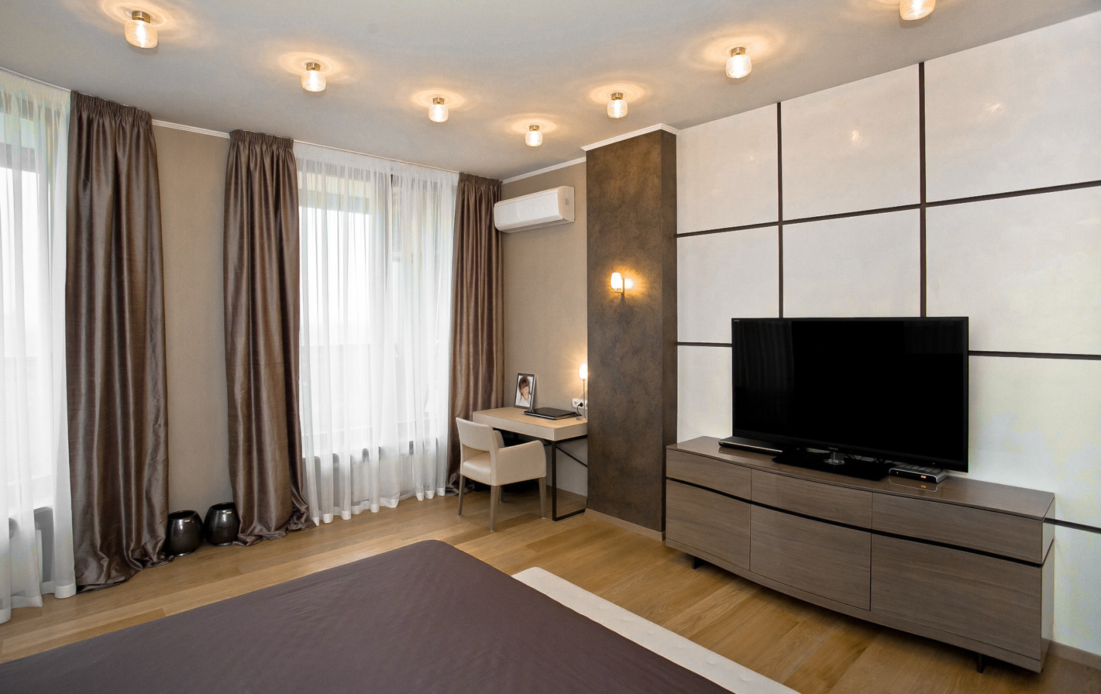 Минимализм в теплый тонах. Квартира. ЖК "Residence" . Санкт-Петербург