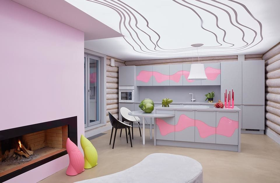 Карим Рашид и Диана Балашова в проекте с потолками Cerutti ST