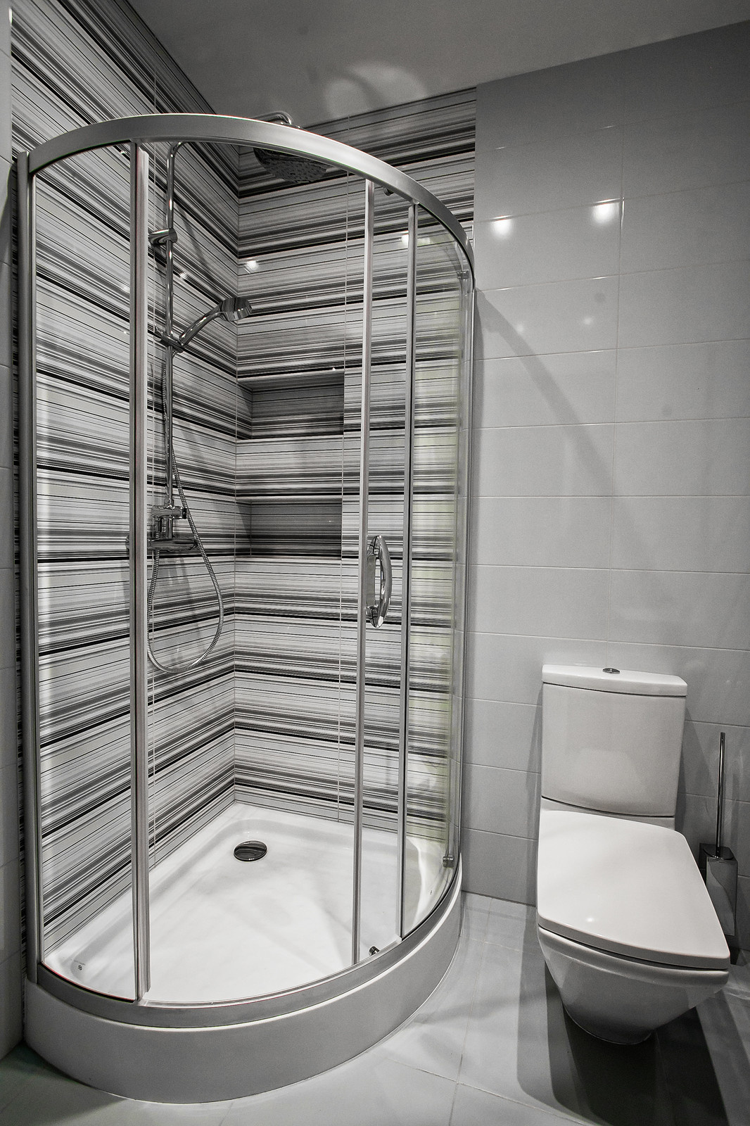 Черно-белые ванные комнаты. Проекты 2012 - 2013 г. Санкт-Петербург.