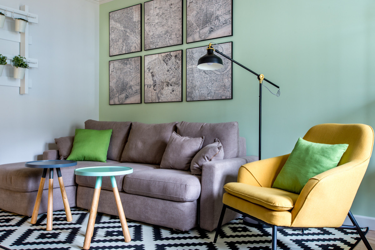 Съёмка квартиры 75м. в ЖК "Варшавское шоссе", проект дизайнера Веры Шевердёнок