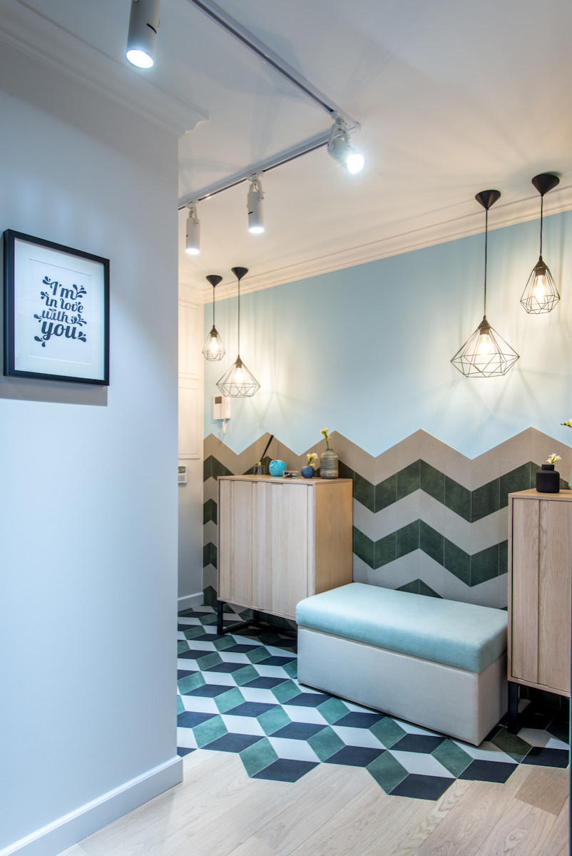 Съёмка квартиры 75м. в ЖК "Варшавское шоссе", проект дизайнера Веры Шевердёнок