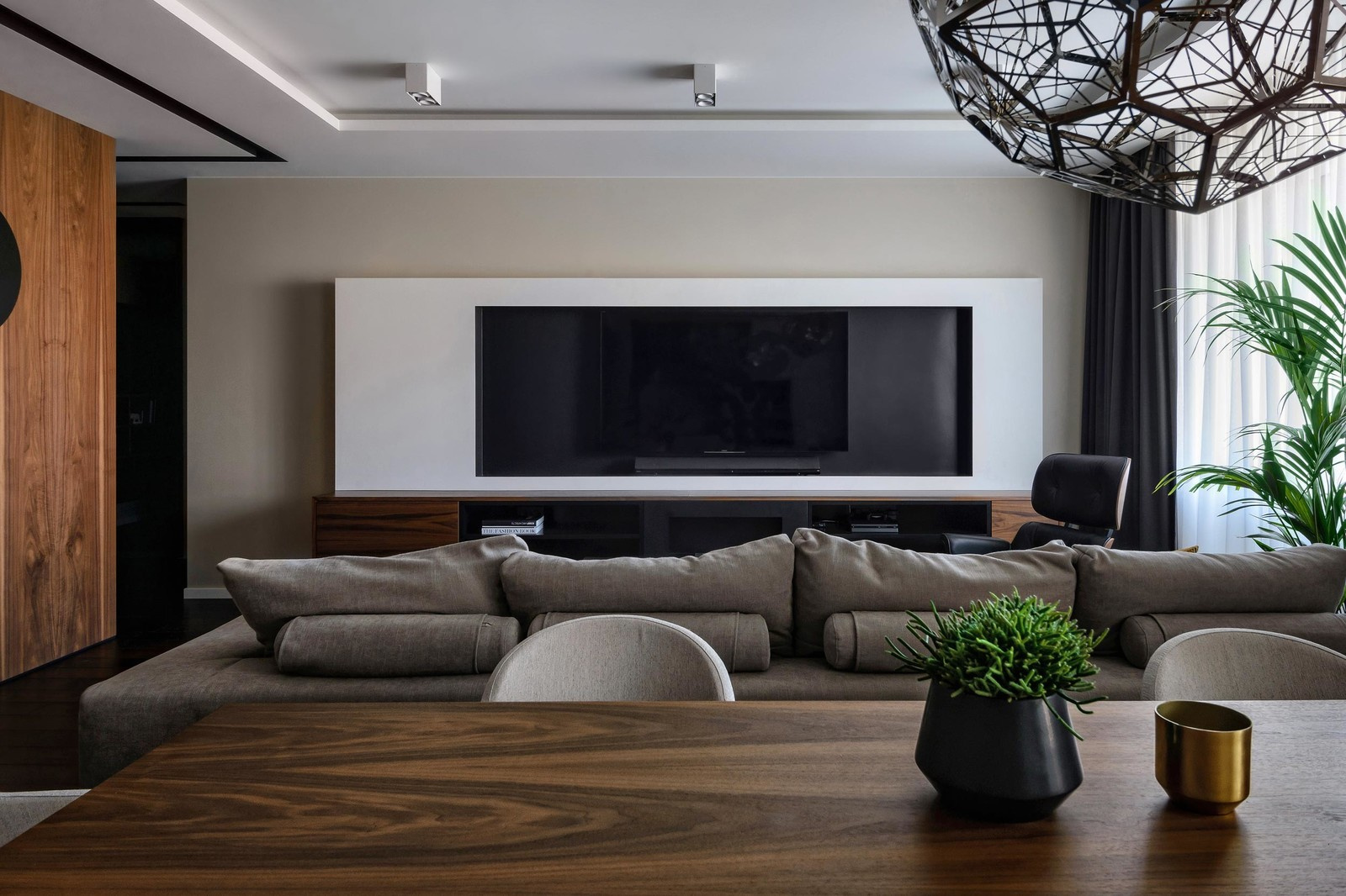 Интерьер трехкомнатной квартиры в Новосибирске, площадь 100м2