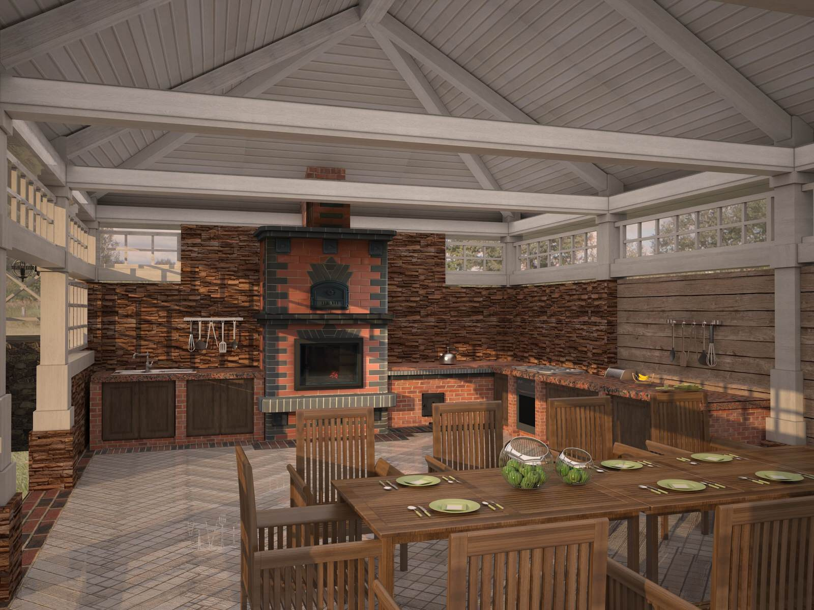 Беседка на загородном участке