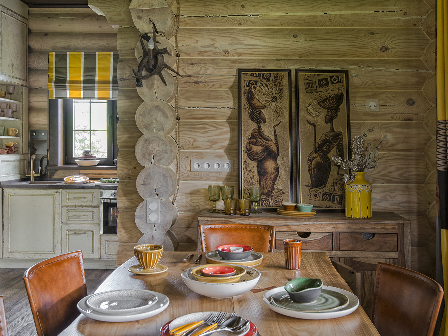 Загородный дом с экзотическим вкусом