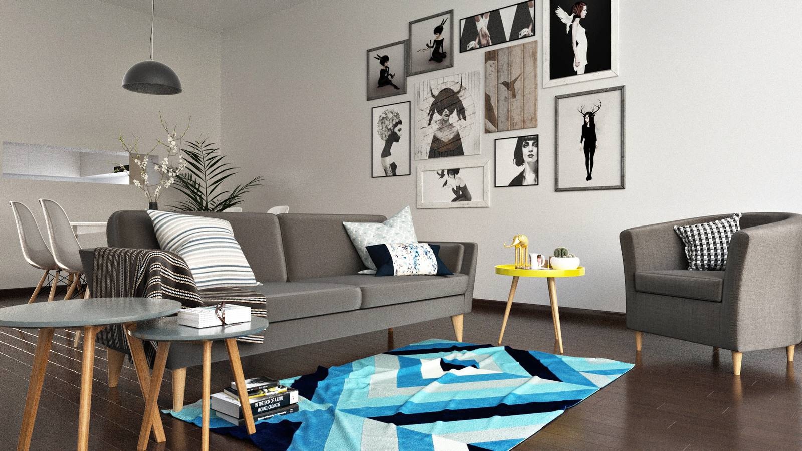 Дизайн интерьера квартиры в жилом комплексе “Esentai apartments”