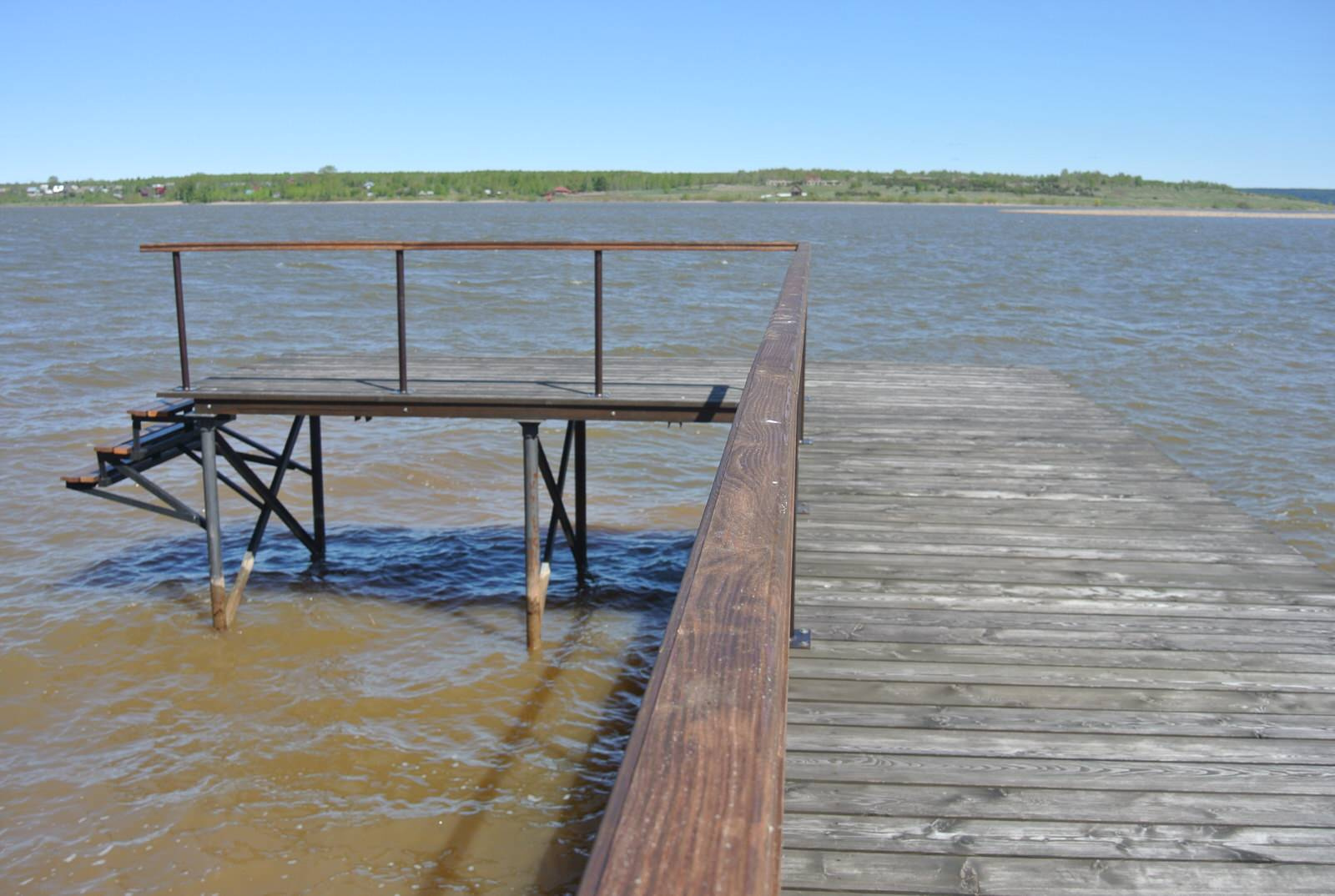Благоустройство участка с берегоукреплением