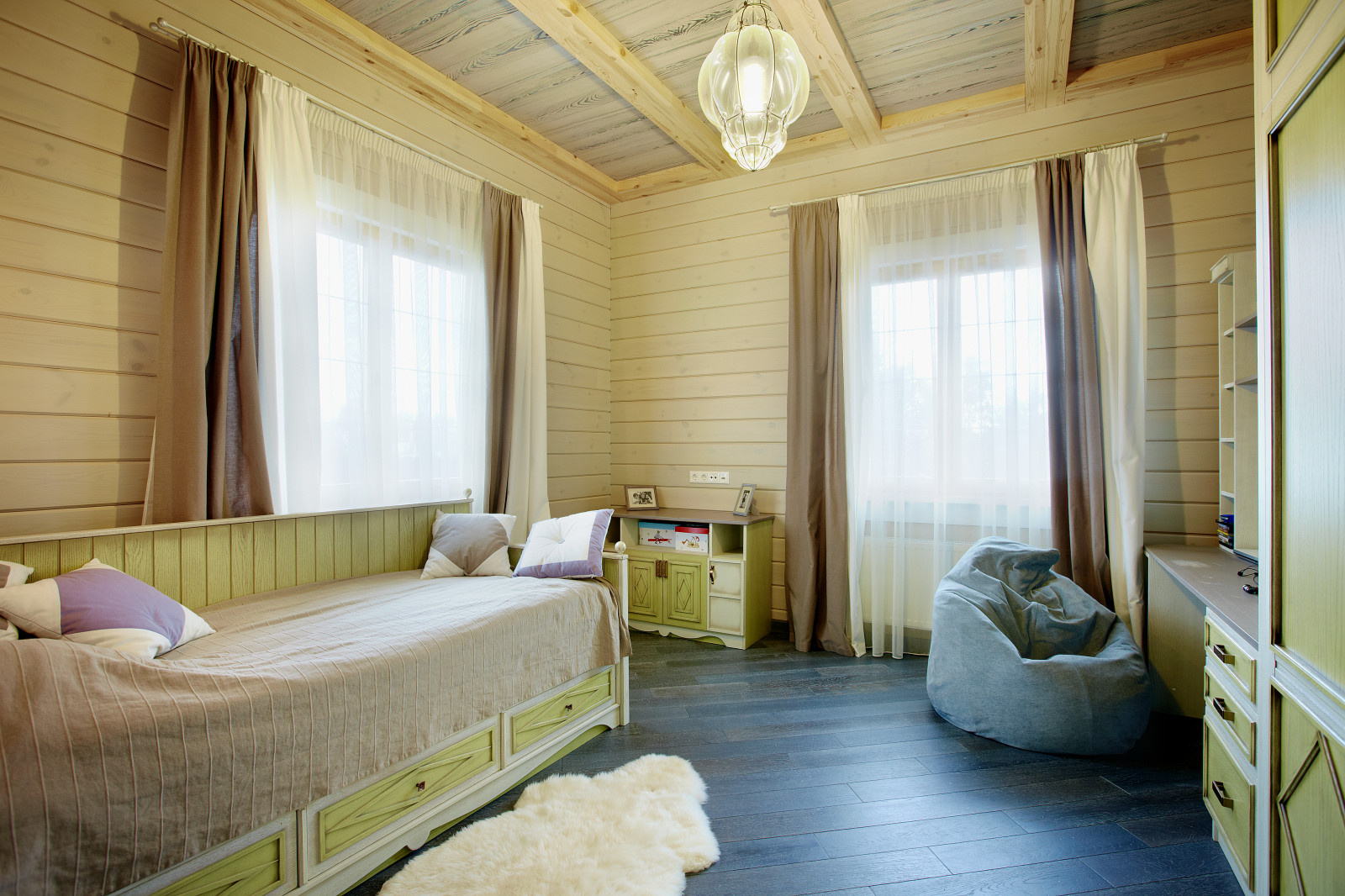 Дом из клееного бруса в стиле Прованс