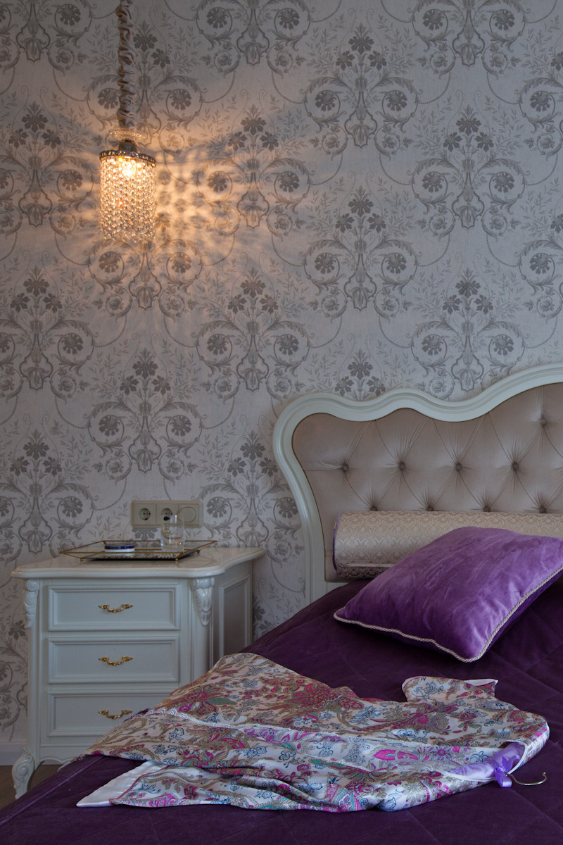 Ар-деко и лавандовое настроение на 130 кв.м.