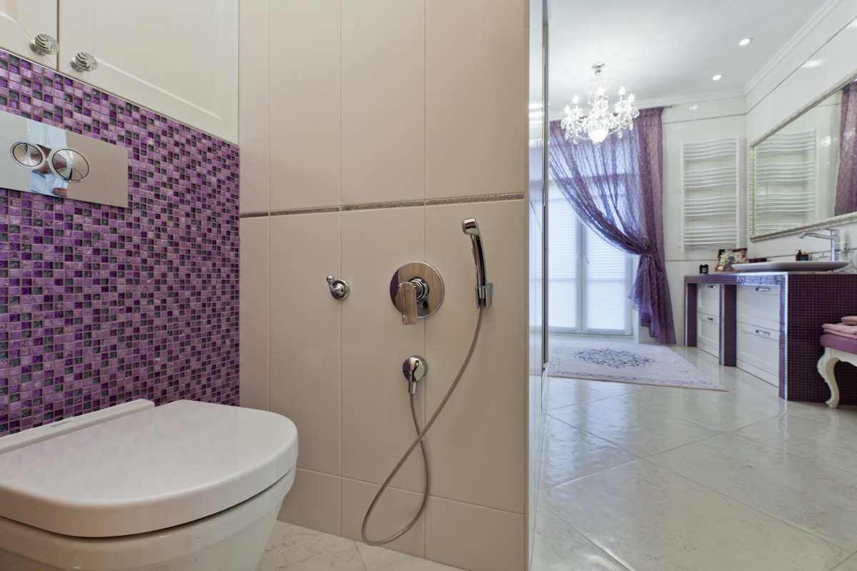 Ар-деко и лавандовое настроение на 130 кв.м.