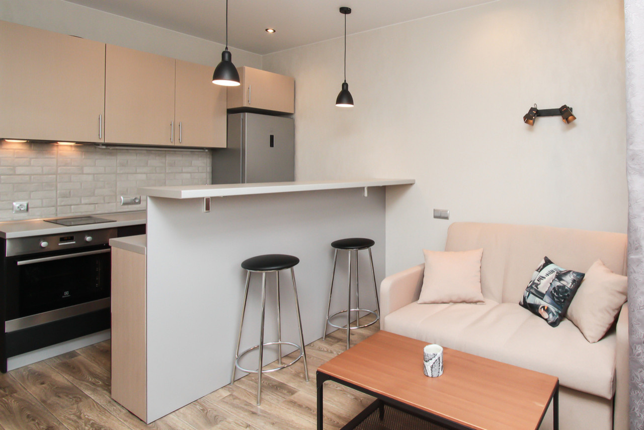 Квартира для студента с элементами лофта 26,5 кв.м.