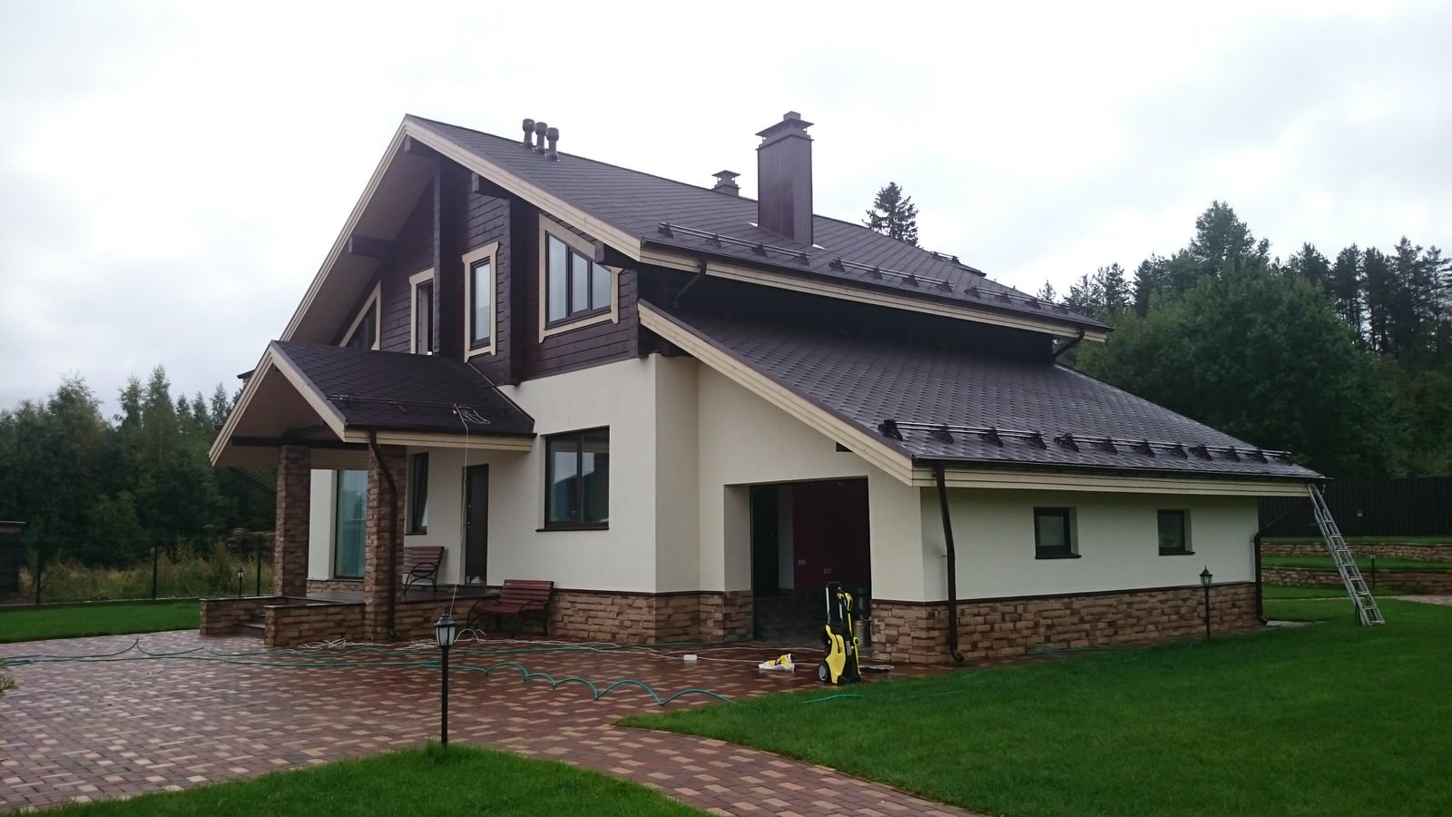 Комбинированный дом в Коробицыно