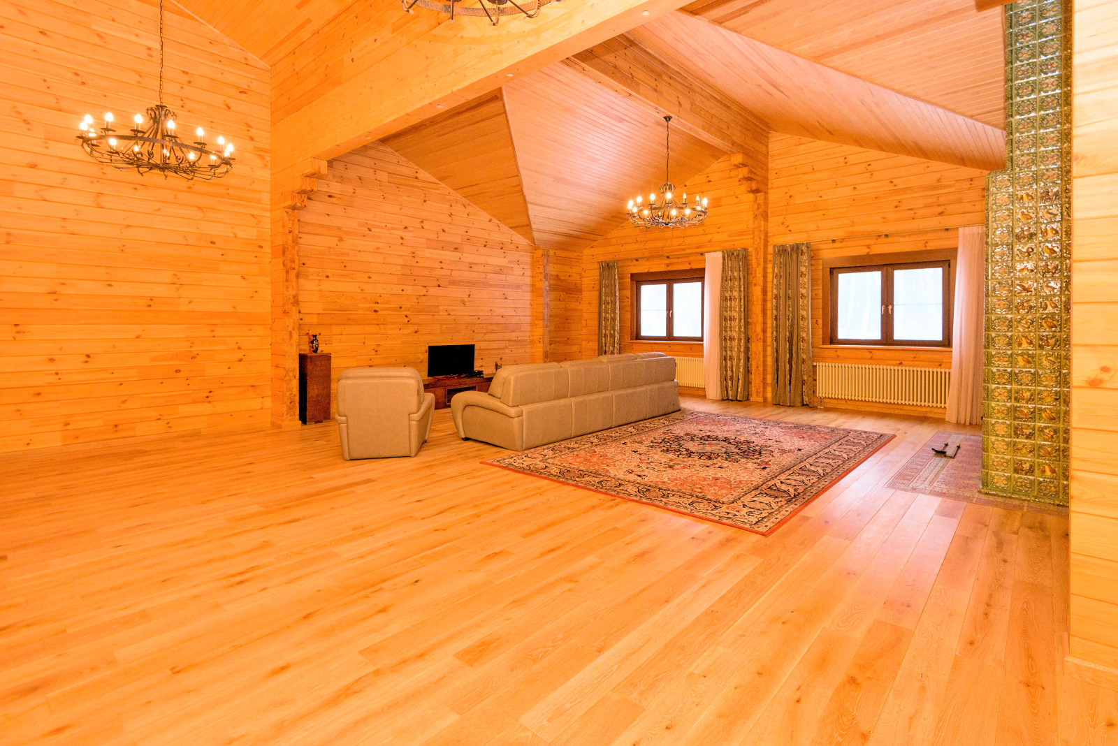 Дом из клееного бруса по проекту "Занино"