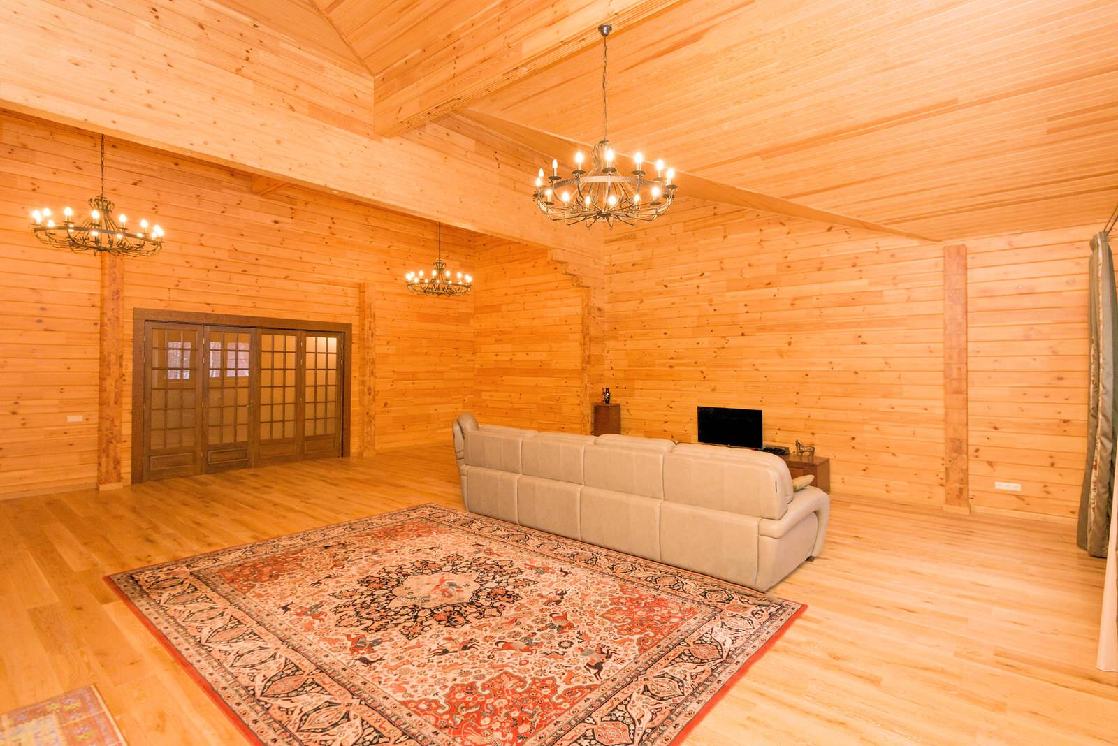 Дом из клееного бруса по проекту "Занино"