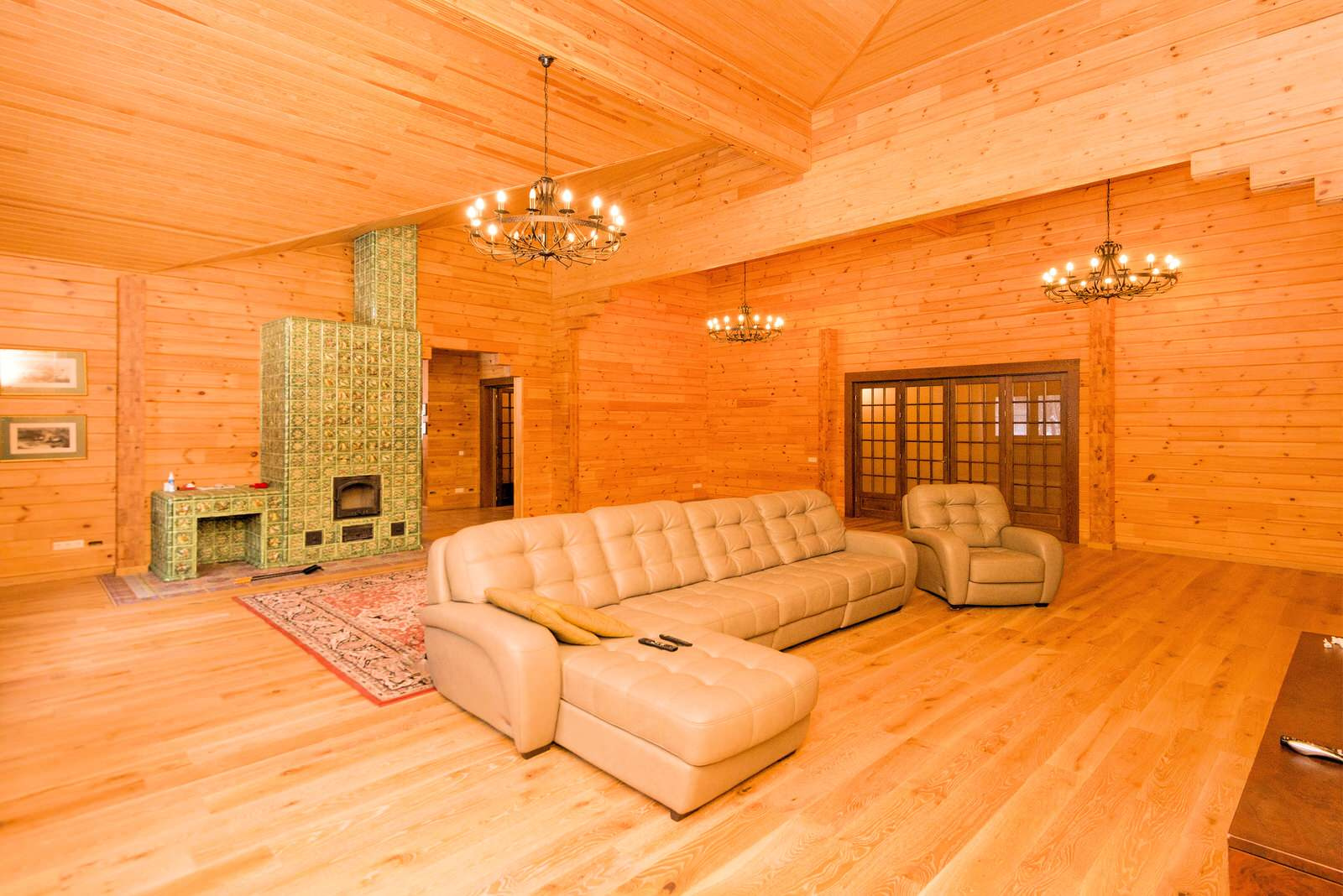 Дом из клееного бруса по проекту "Занино"