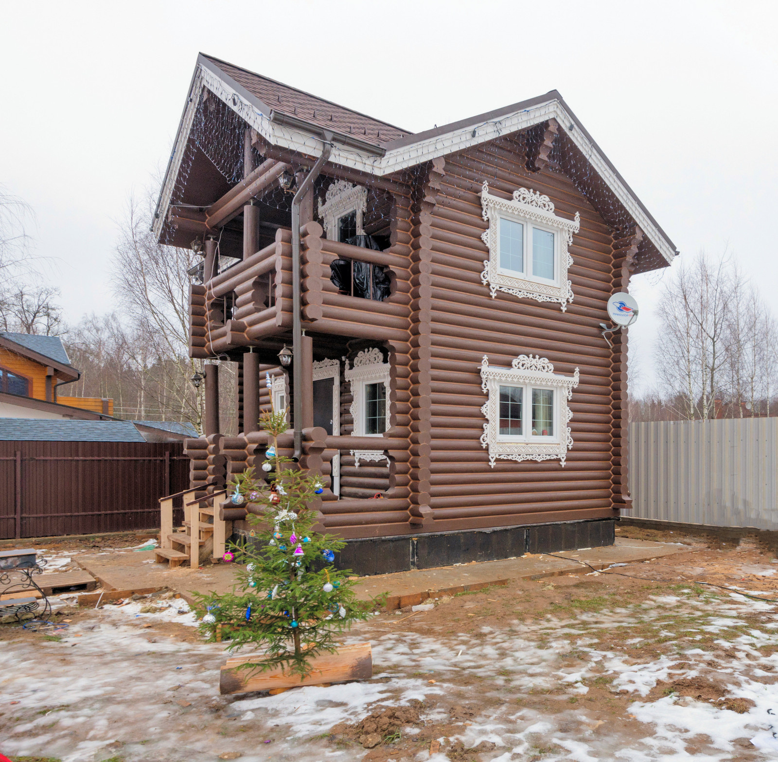 Обложка проекта: Баня из оцилидрованного бревна "Супонево"