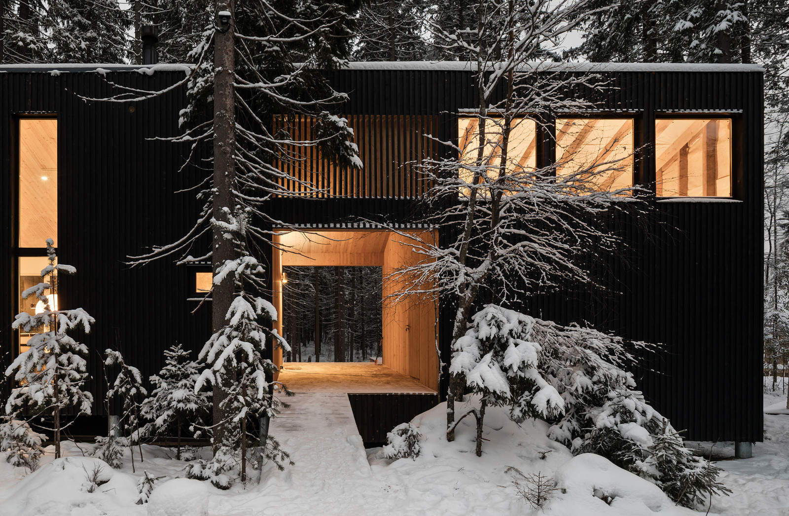 Houzz тур: Дом для двух художников на краю леса