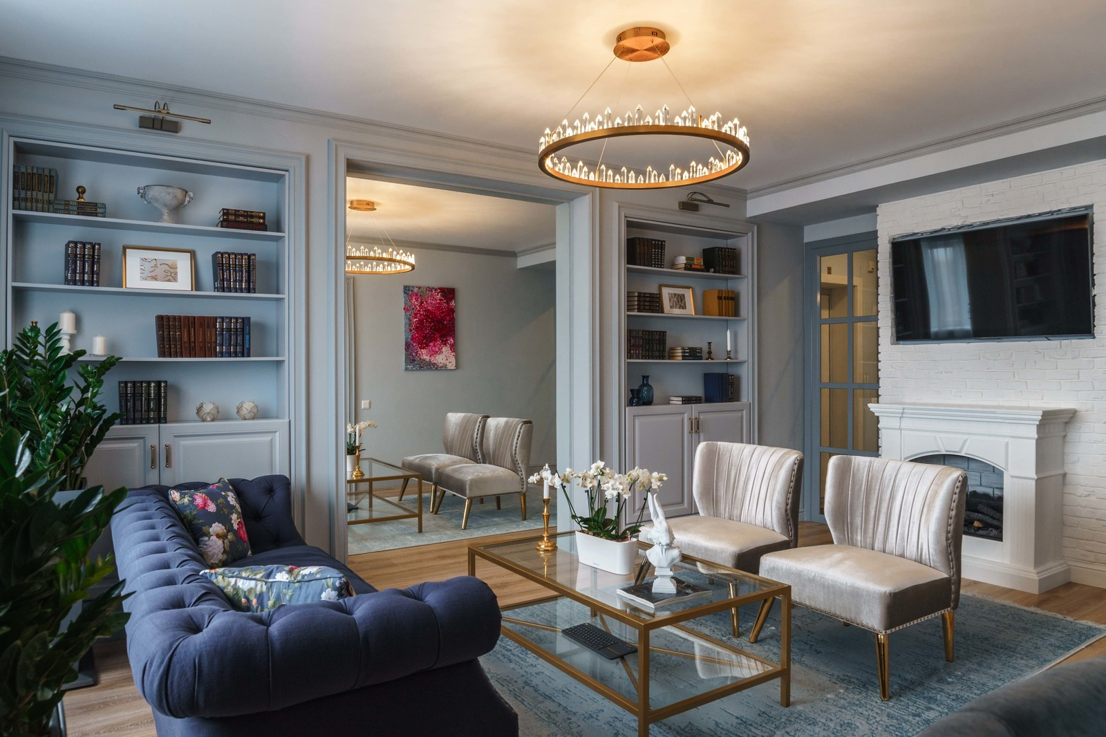 Квартира серого цвета с розовым. г.Димитровград .