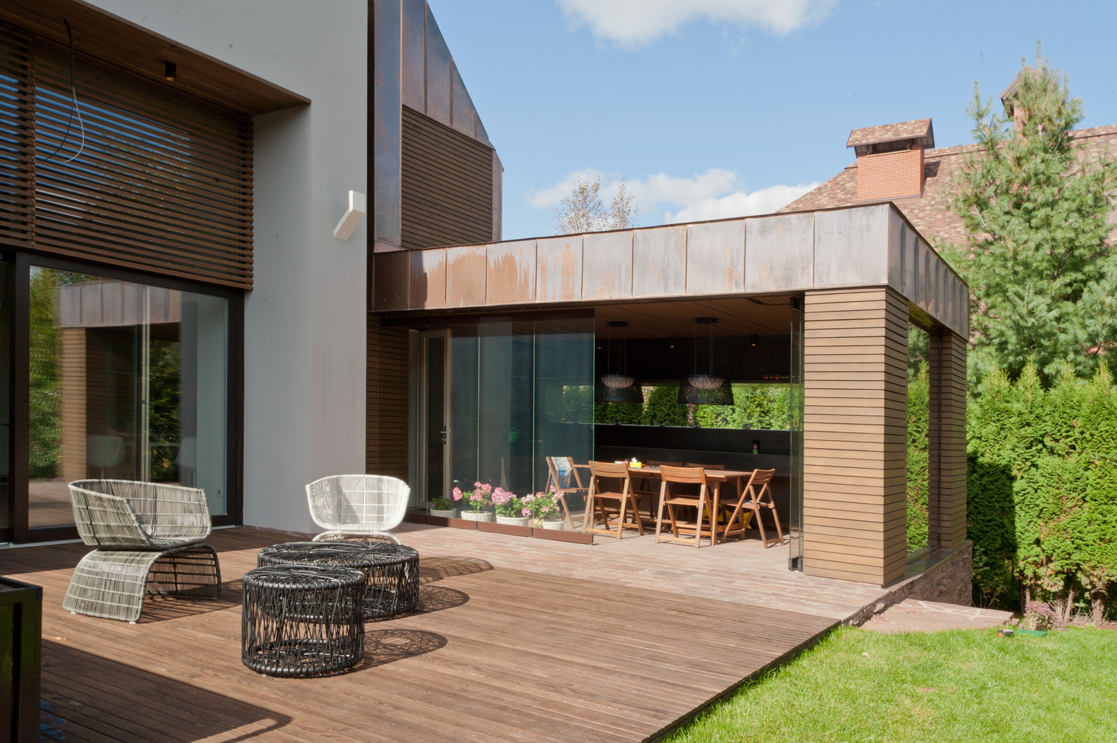 Загородный дом в стиле минимализм