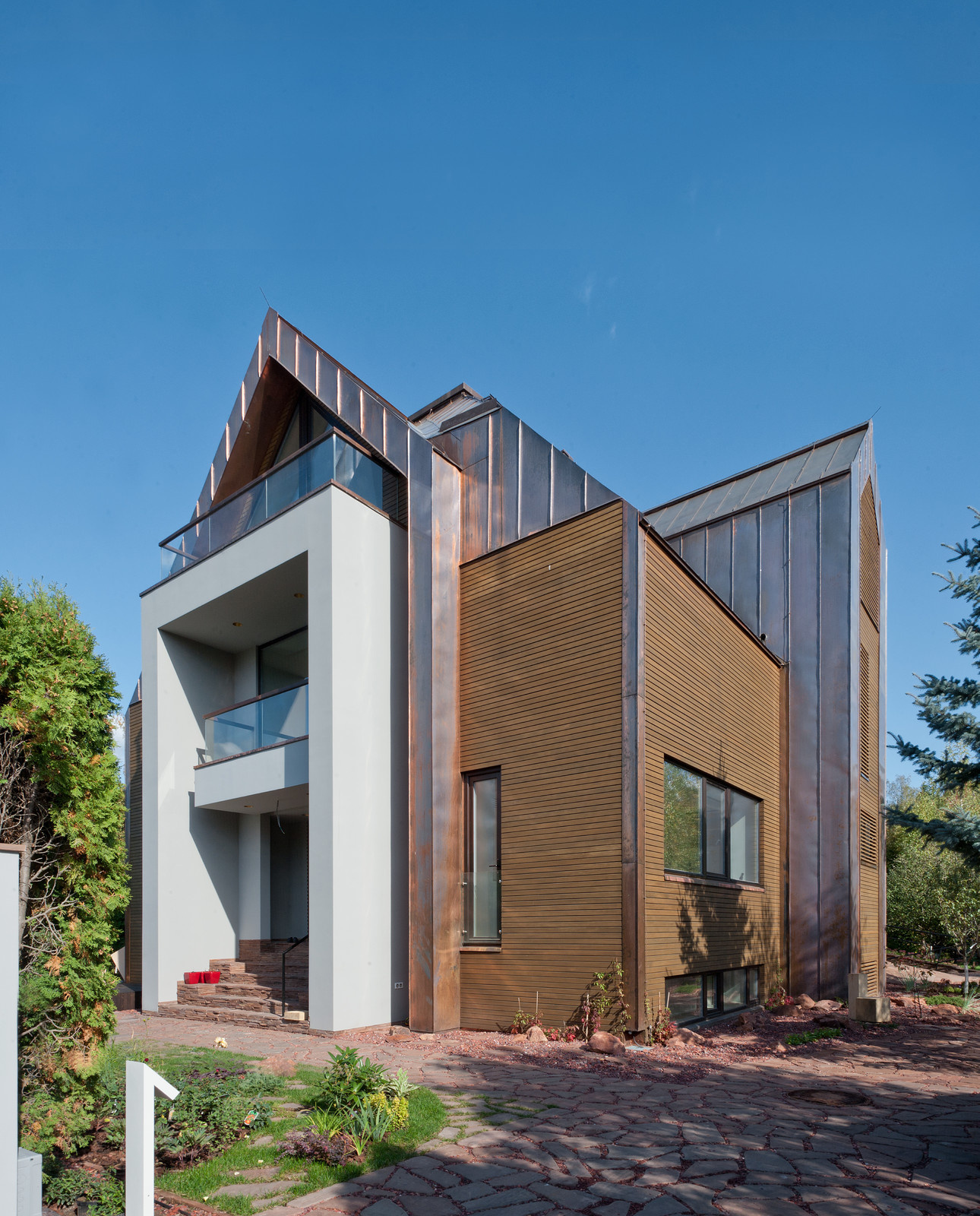 Загородный дом в стиле минимализм