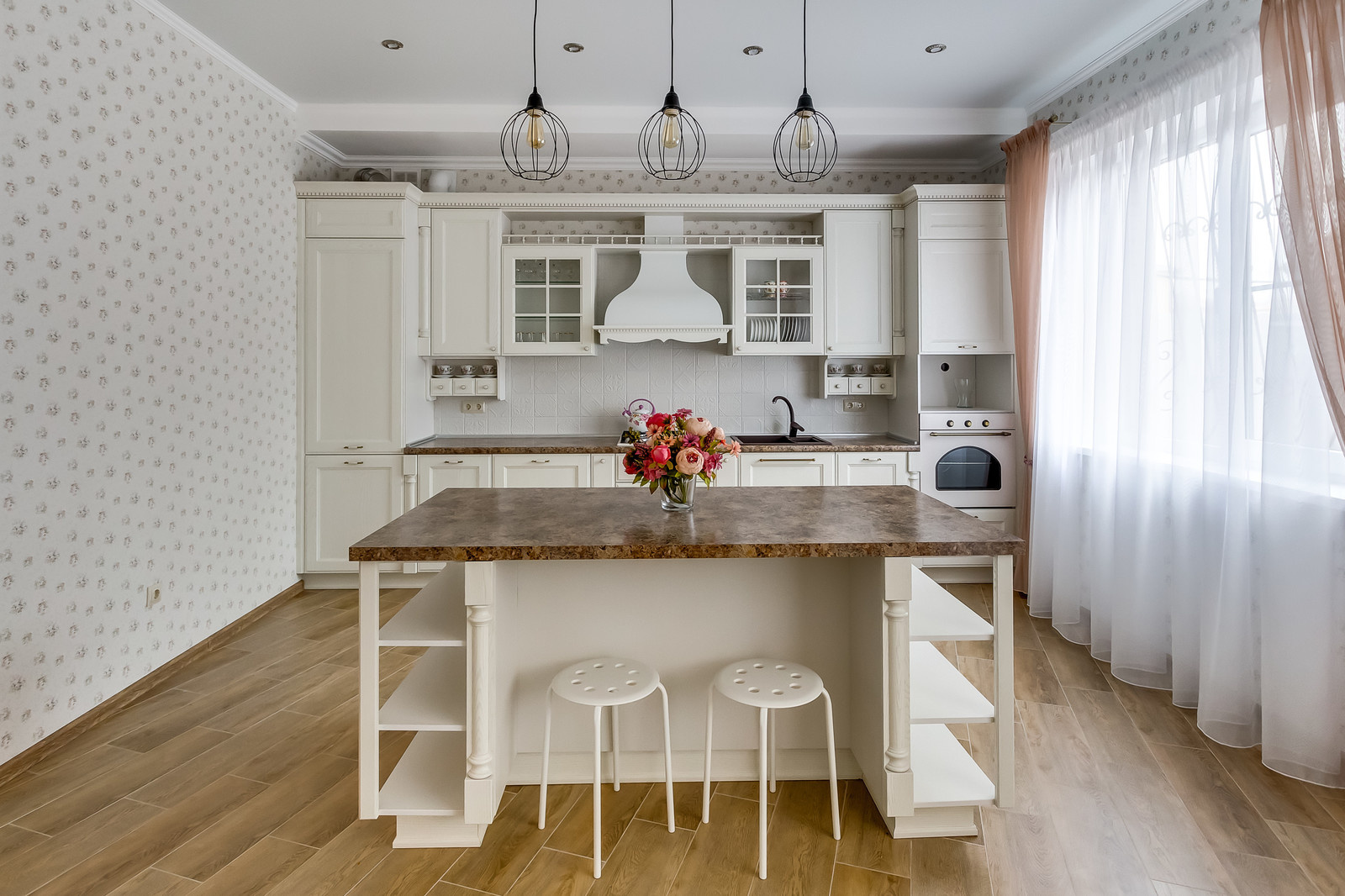 Кухня с фасадами Милан Бьянко