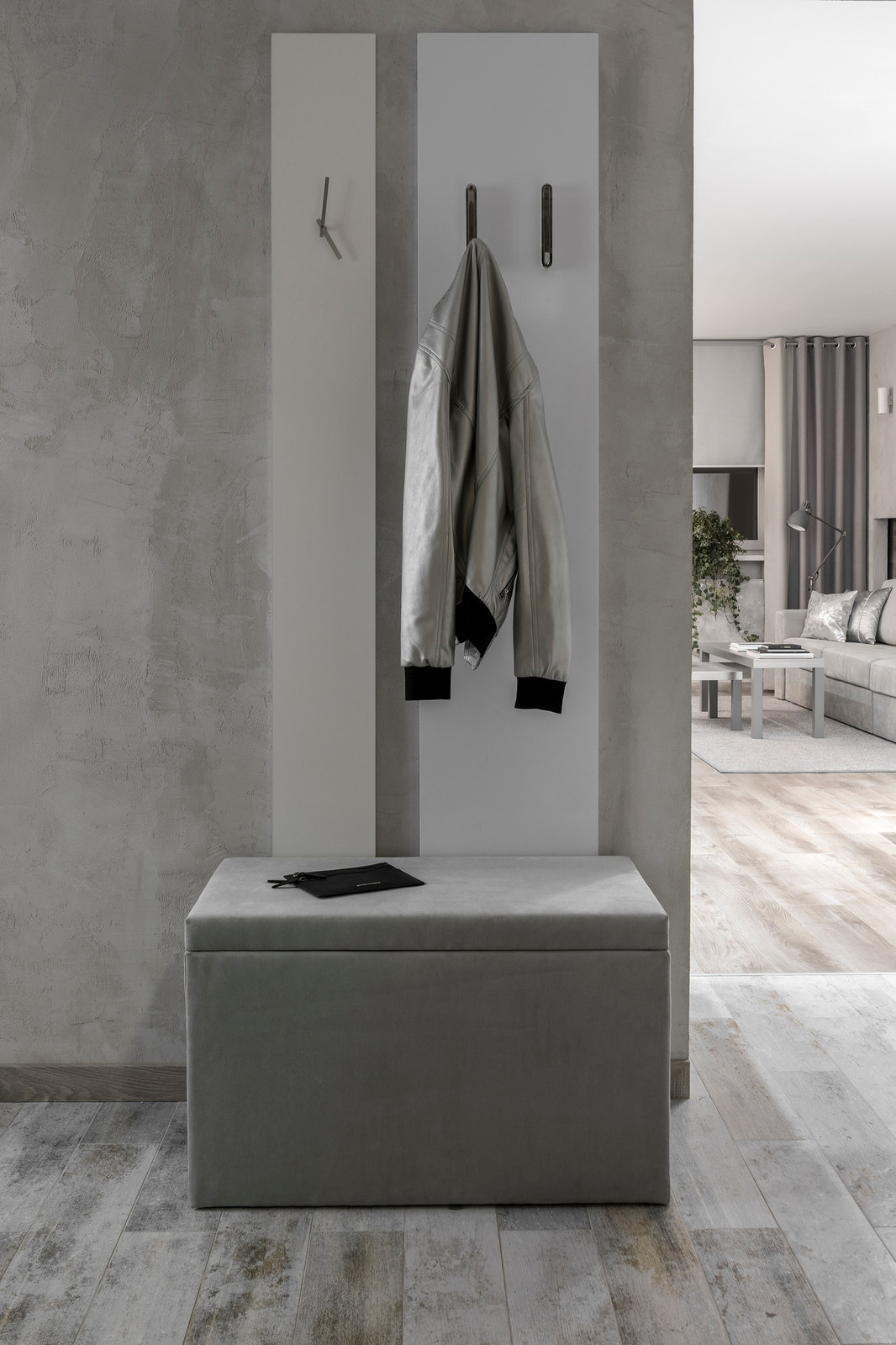 Монохромная квартира для предпринимателя