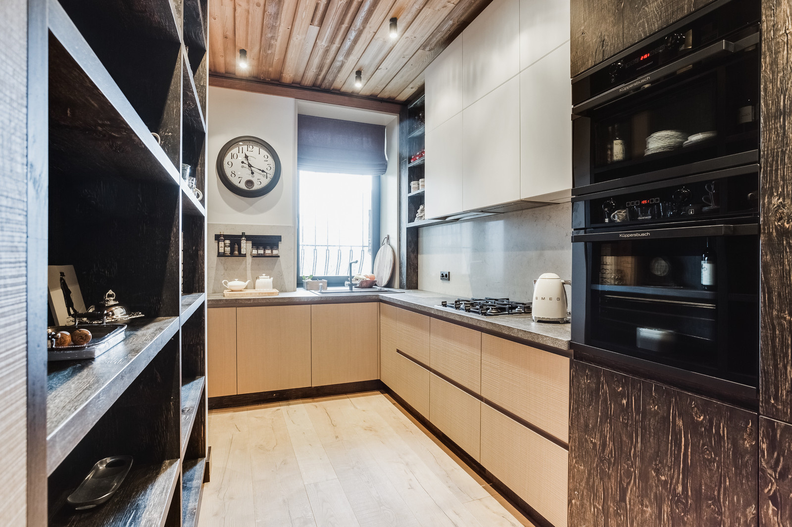 Необычное сочетание березы Old legno naturale, структурного шпона и эмали