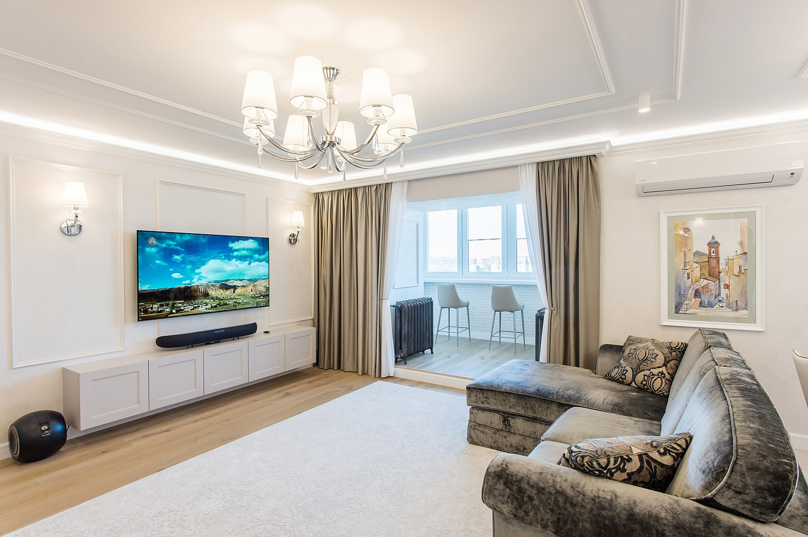 "Американская классика" реализация интерьера.