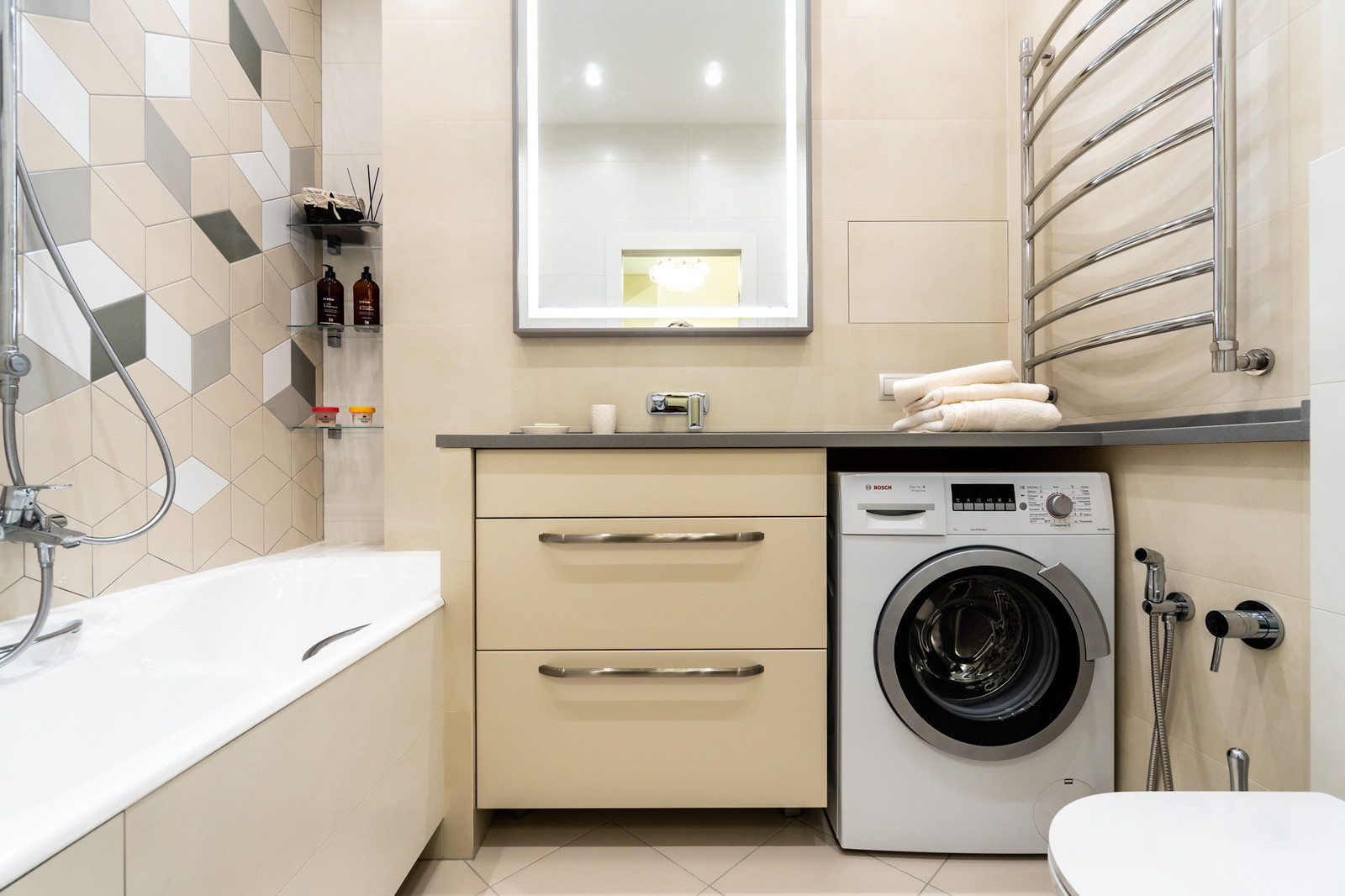 Цвет: Дизайн типового санузла — подбираем оттенок