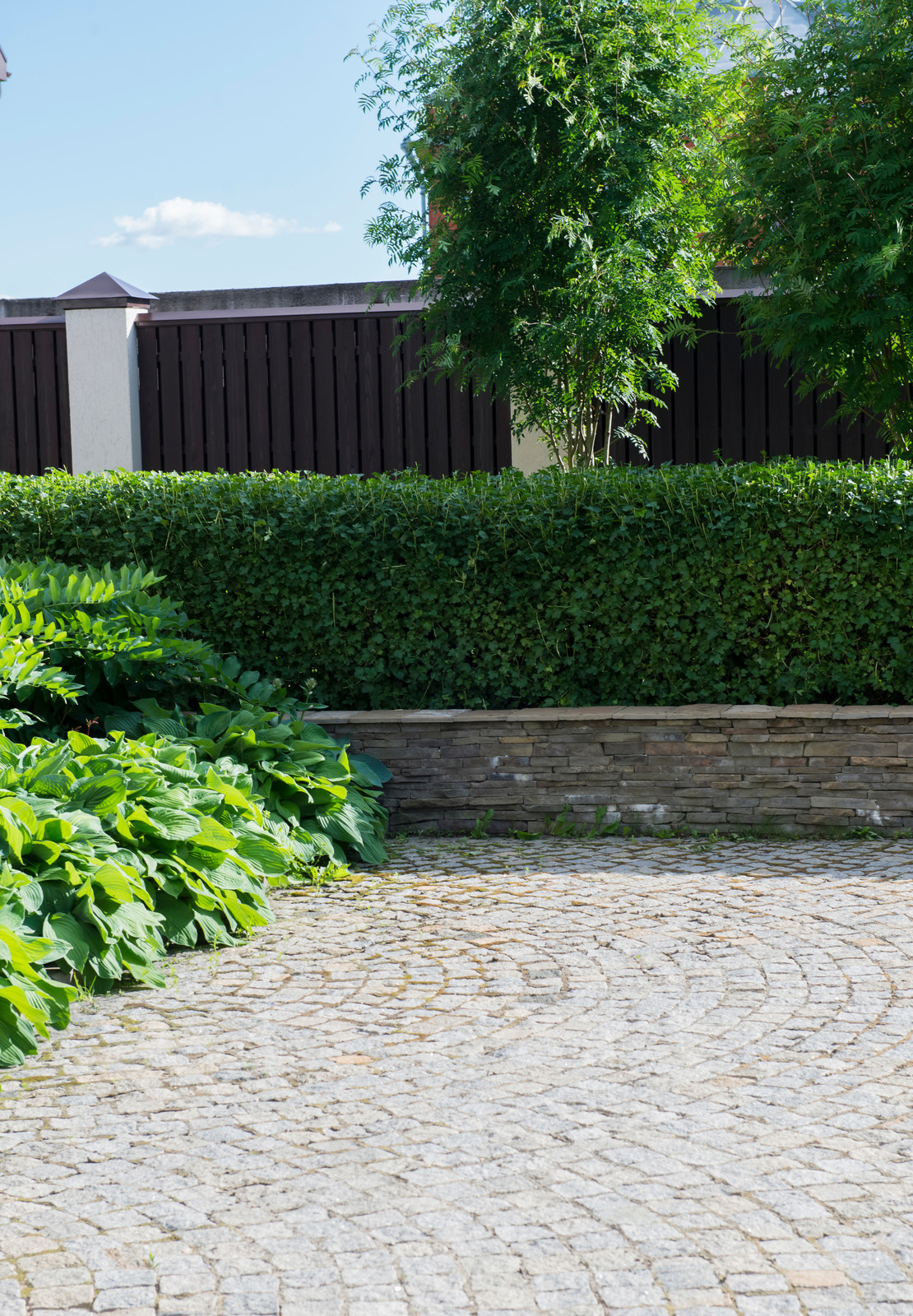 Маленький сад в пригороде