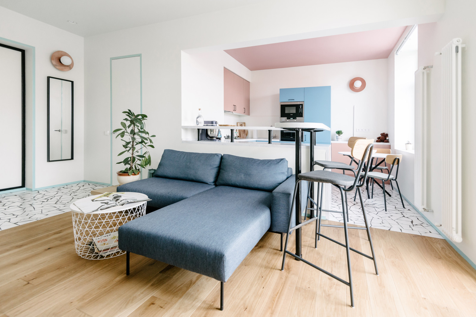 Красочная кухня в скандинавском стиле. Модель Jazz. Автор Борис Денисюк