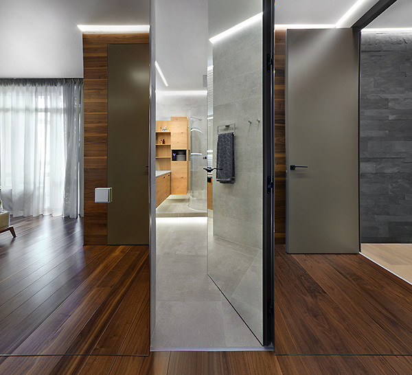 Скрытые двери в современном интерьере