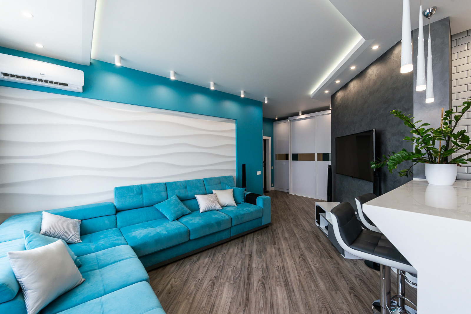 Реализованный интерьер квартиры ЖР "Лесная поляна"