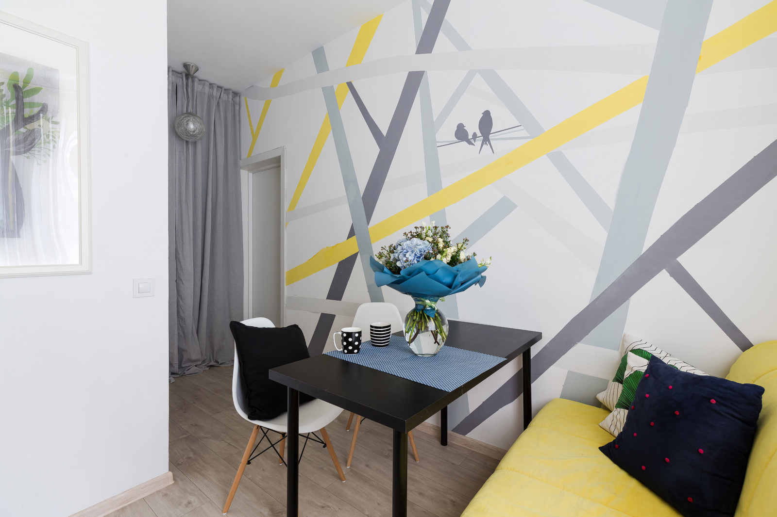 Однокомнатная квартира про проекту Александры Сафроновой